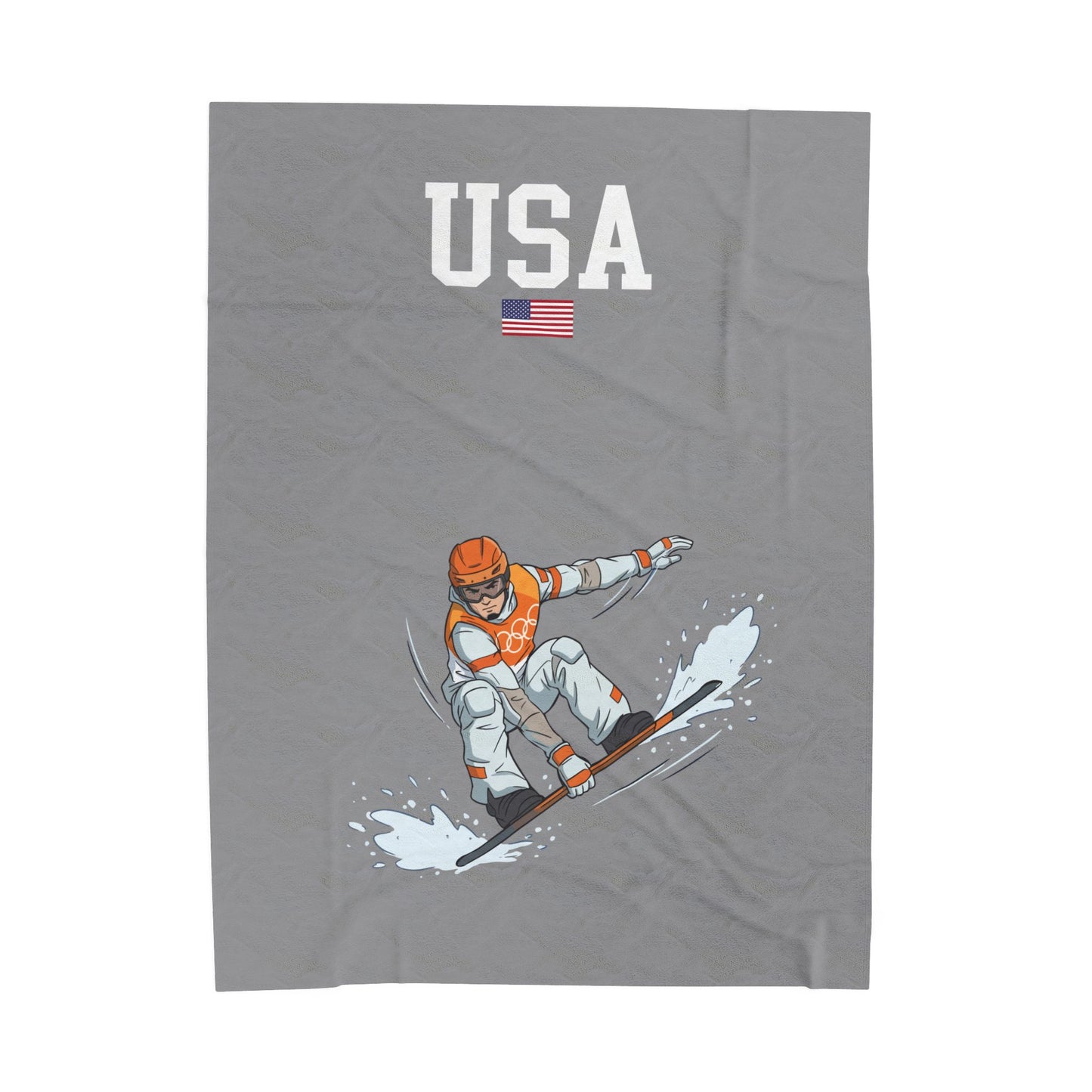Princess Grace  TEAM USA  Velveteen Plush Blanket
