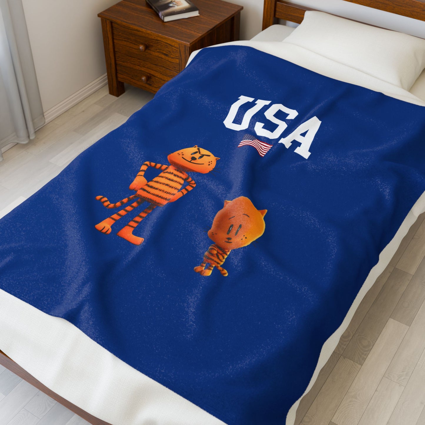 Princess Grace  TEAM USA  Velveteen Plush Blanket