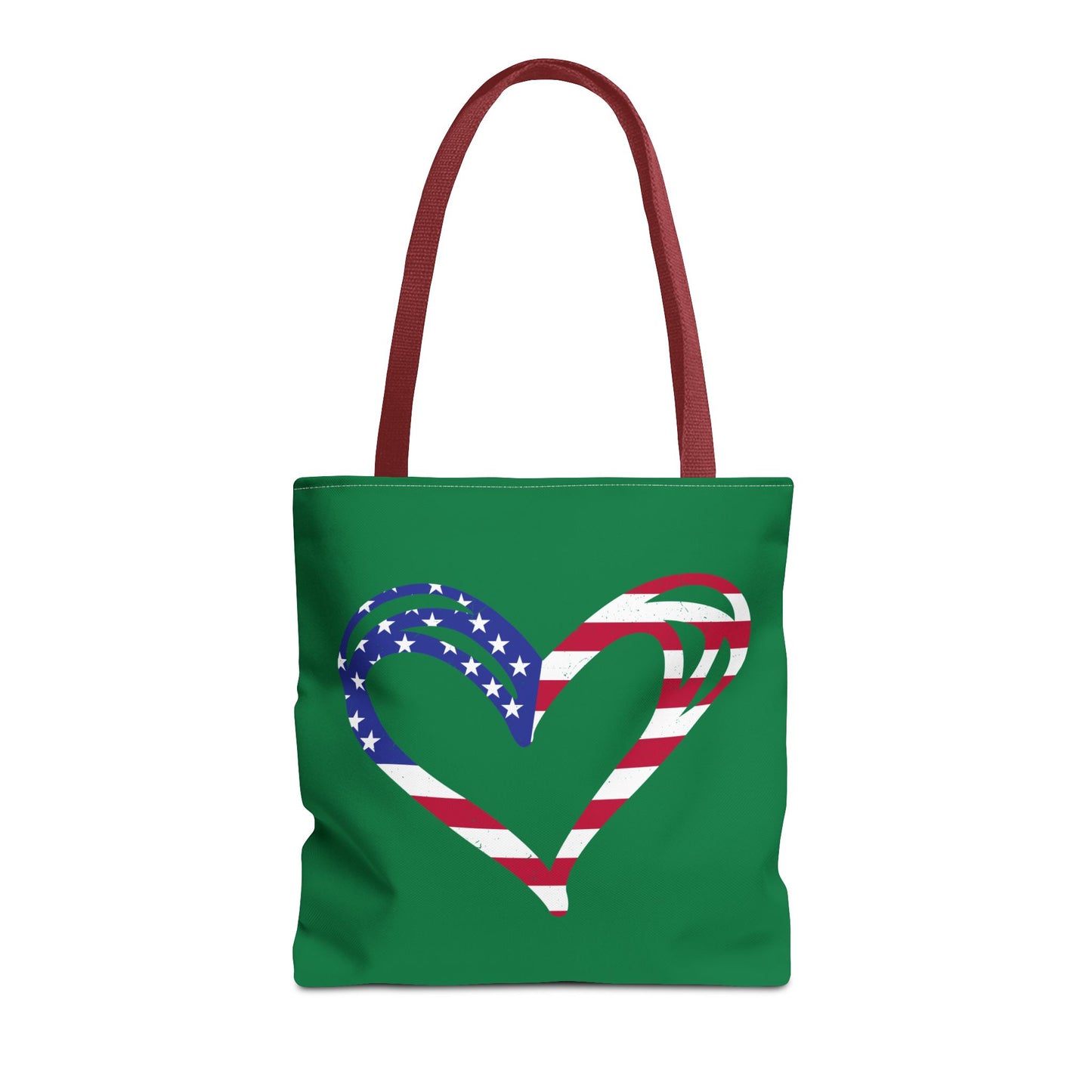 Princess Grace  Patriotic Heart Tote Bag  Perfect for Independence Day and Everyday Use