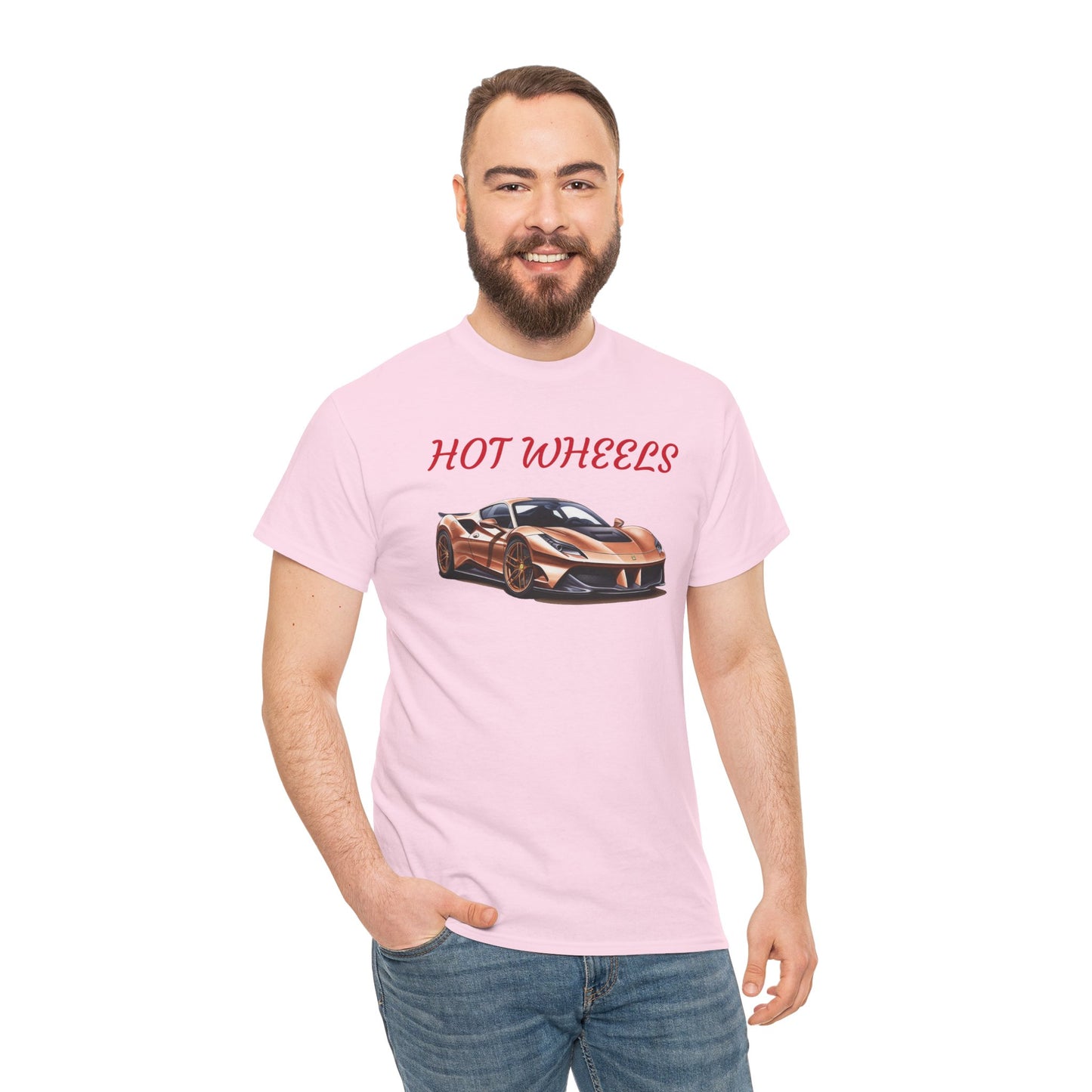 Princess Grace  Hot Wheels Unisex Heavy Cotton Tee  Retro Car Graphic T-Shirt for Automotive Enthusiasts