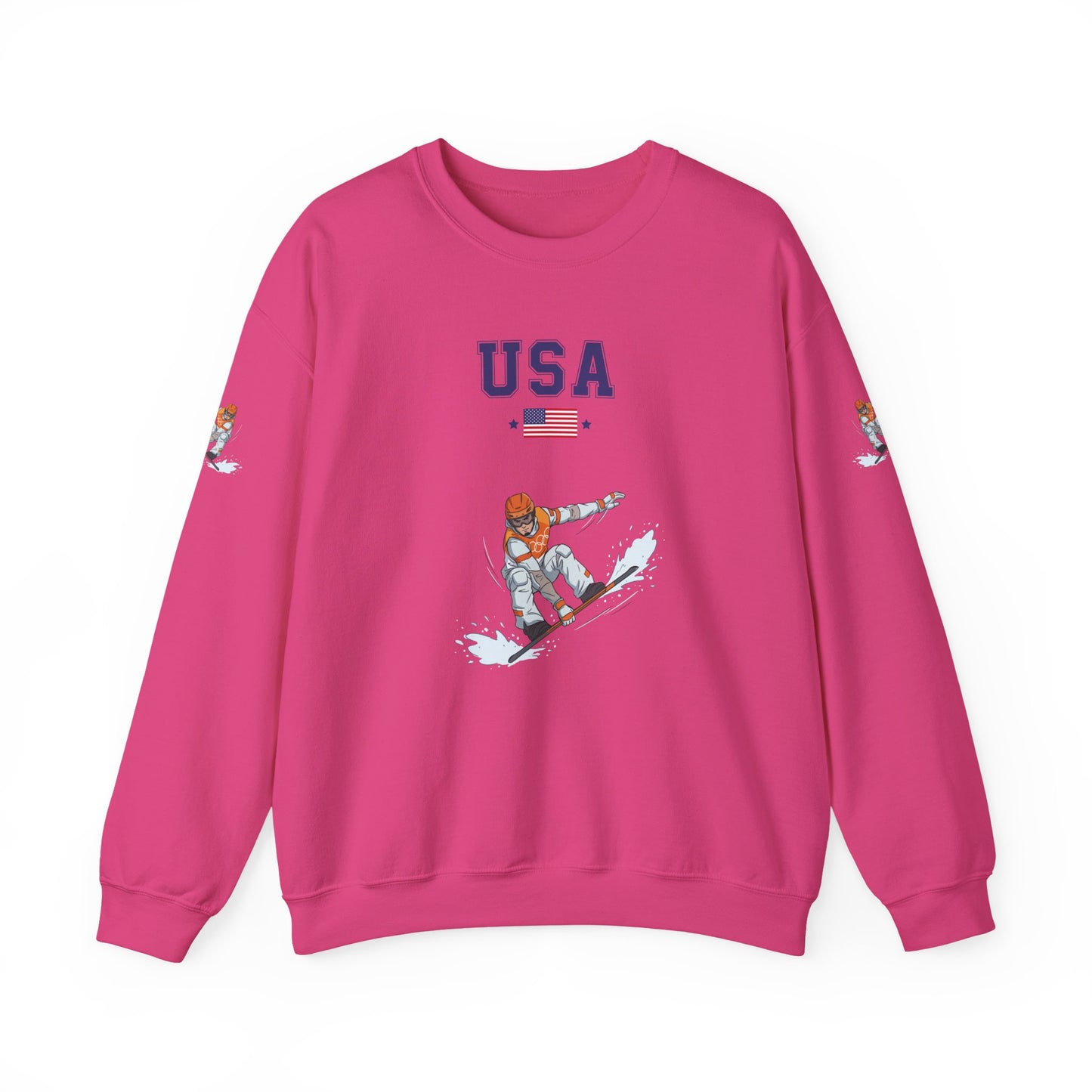 Princess Grace  TEAM USA  Snowboard Unisex Heavy Blend  Crewneck Sweatshirt