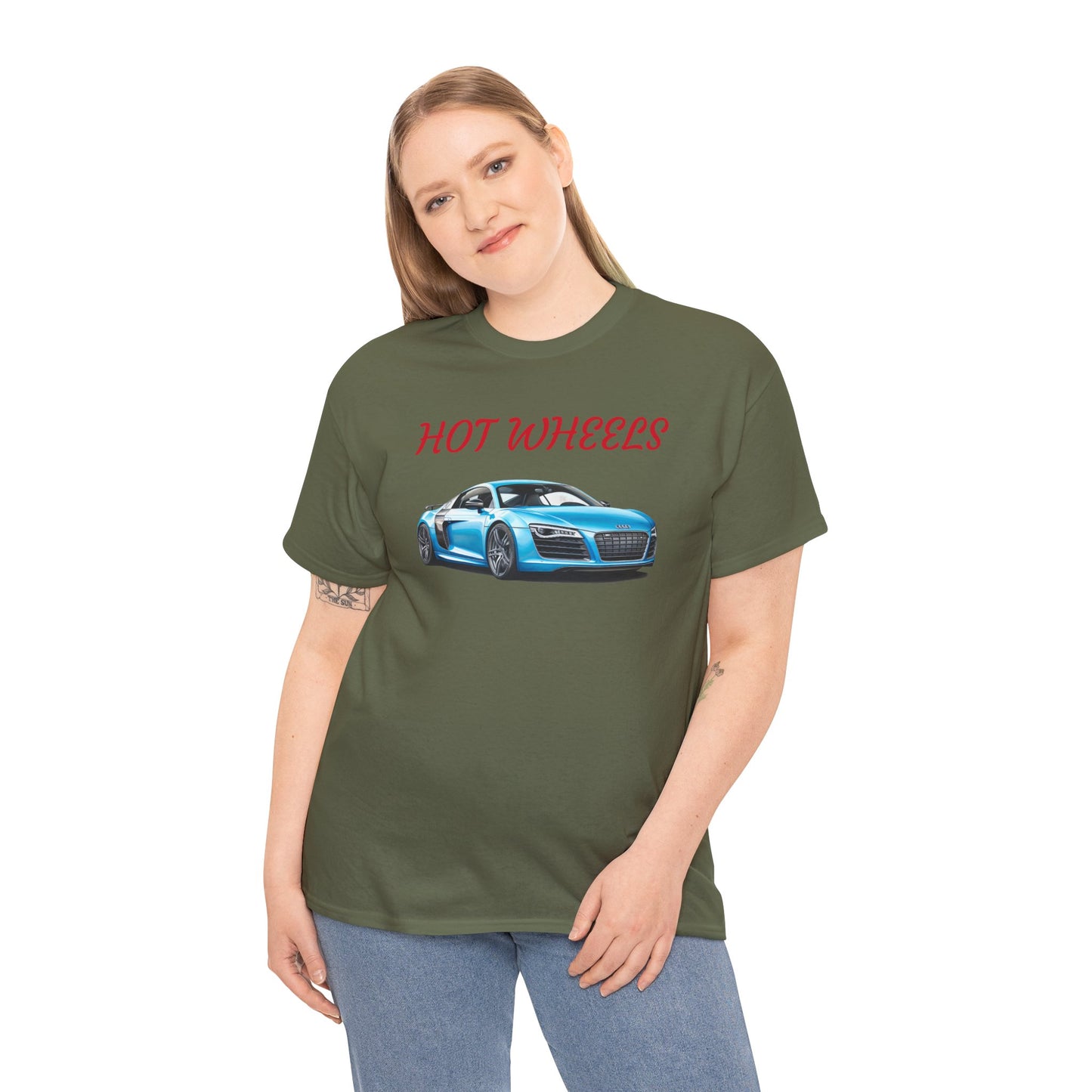 Princess Grace  Hot Wheels Unisex Heavy Cotton Tee Classic Car Graphic Shirt