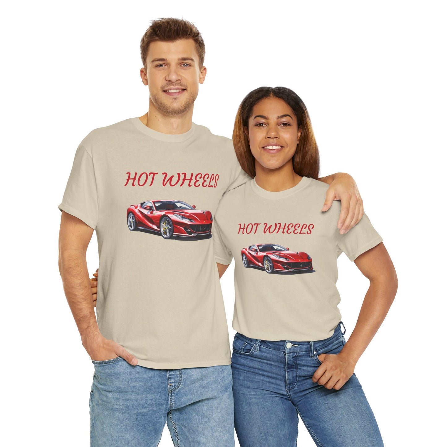 Princess Grace  Hot Wheels Unisex Heavy Cotton Tee Car Lovers Graphic T-Shirt