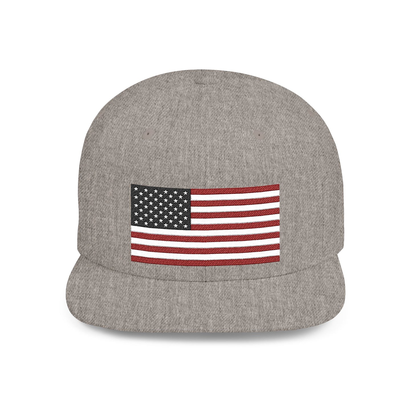 Princess Grace  Patriotic Flat Bill Snapback Hat  American Flag Design