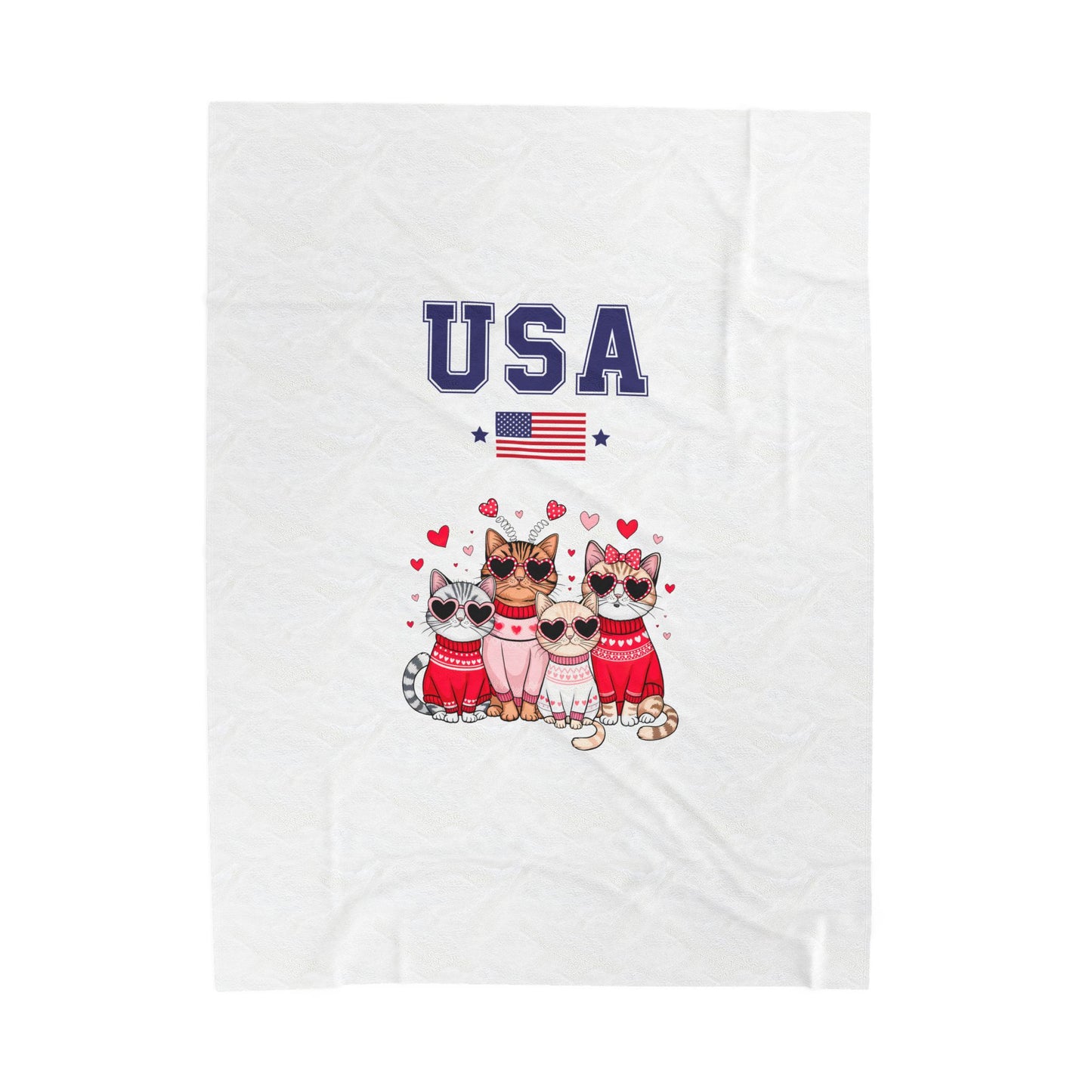 Princess Grace  TEAM USA  Velveteen Plush Blanket