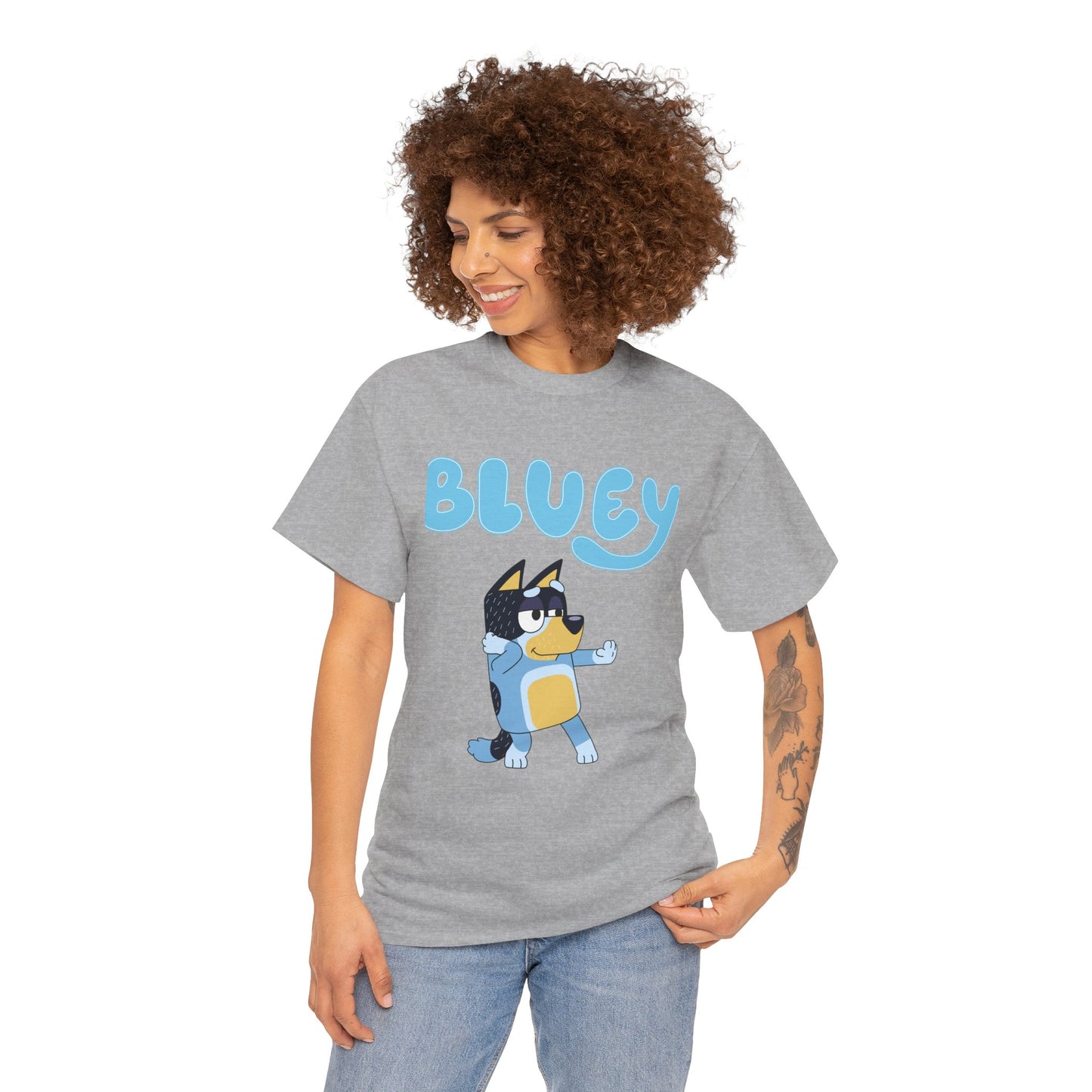 Princess Grace  Bluey Unisex Heavy Cotton Tee  Fun & Playful Kids Shirt