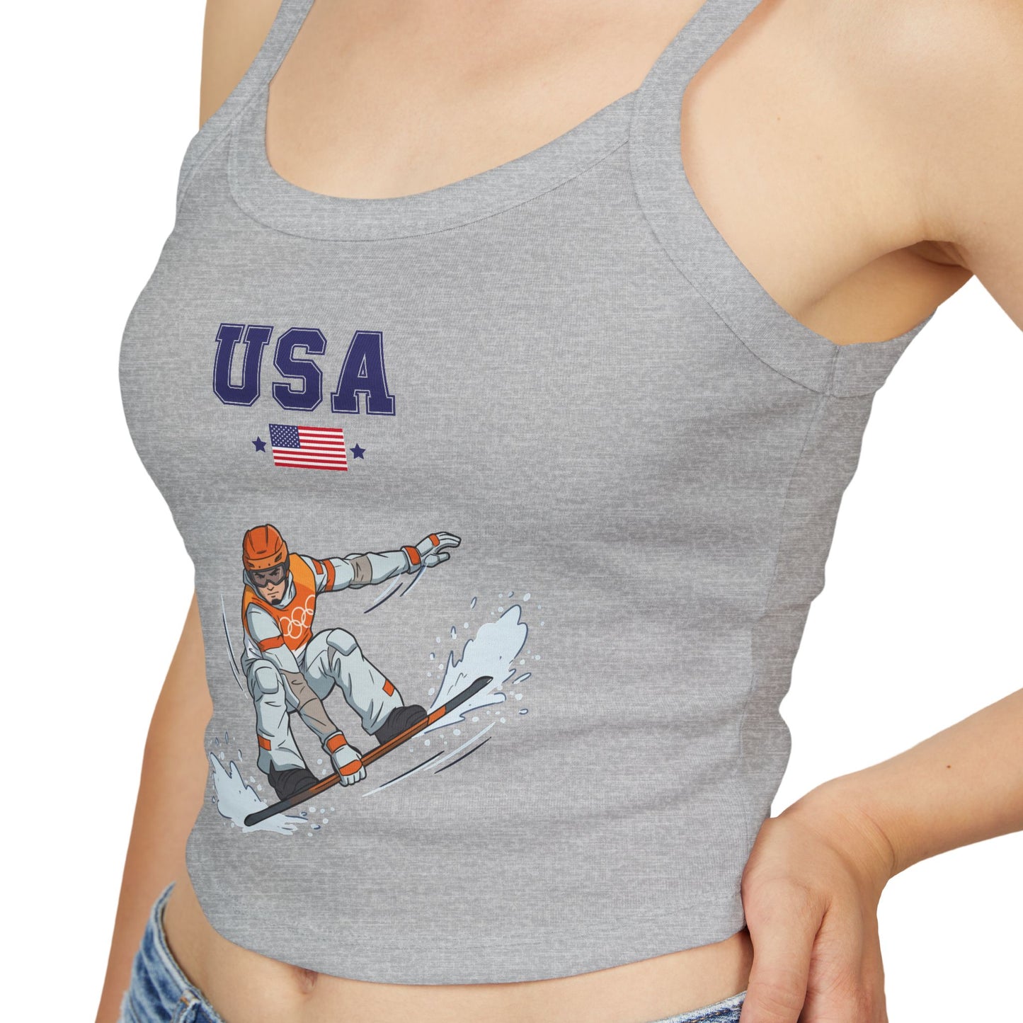 Princess Grace  TEAM USA  Women's Spaghetti Strap Tank Top