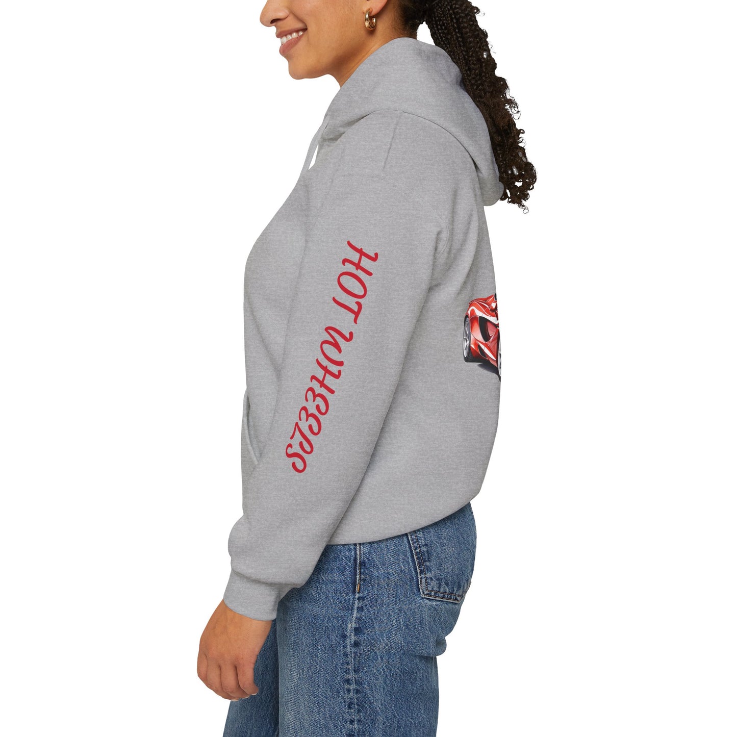 Princess Grace  Hot Wheels Unisex Heavy Blend Hooded Sweatshirt Perfect for Car Enthusiasts