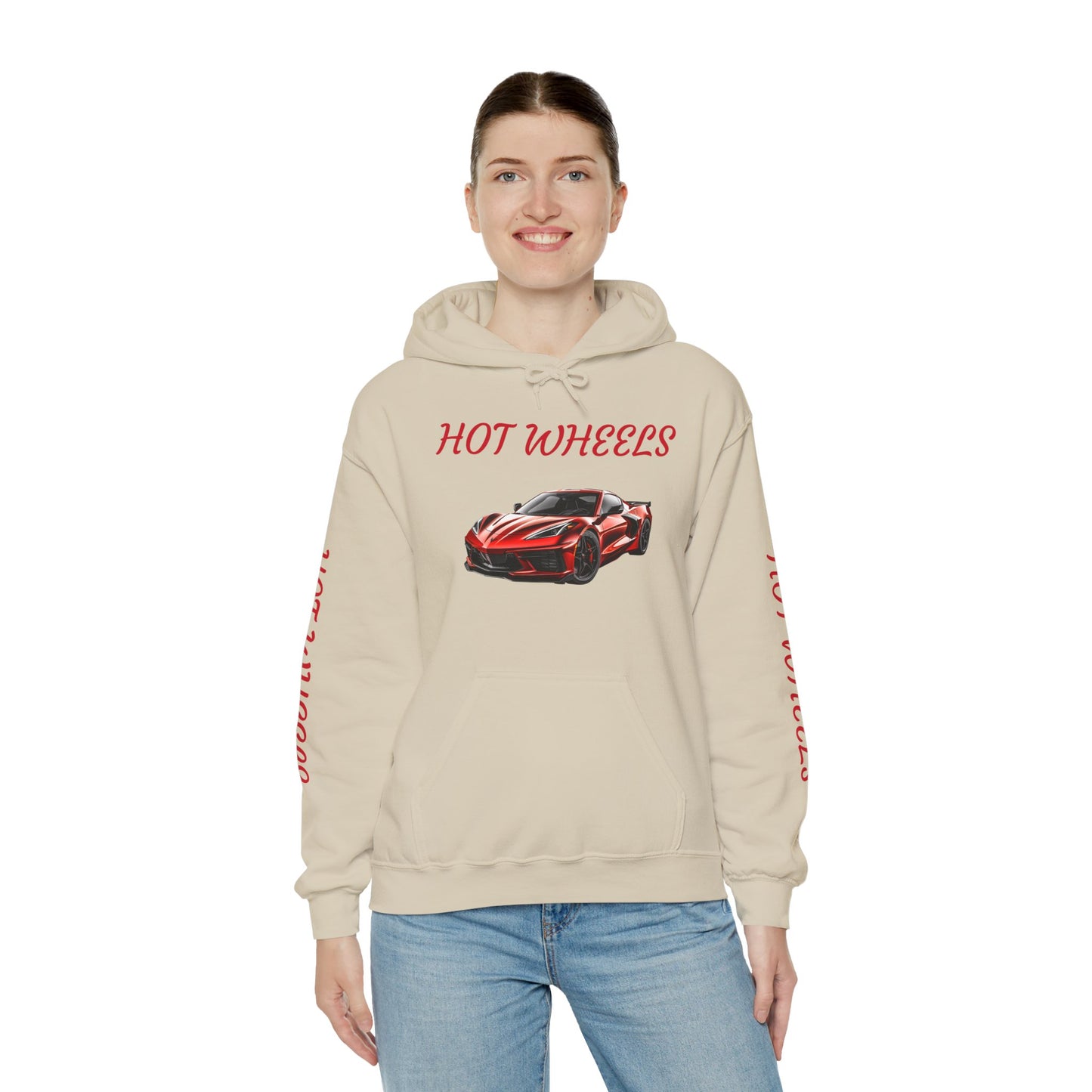 Princess Grace  Hot Wheels Unisex Hooded Sweatshirt Stylish Car Graphic Sweatshirt for Car Enthusiasts