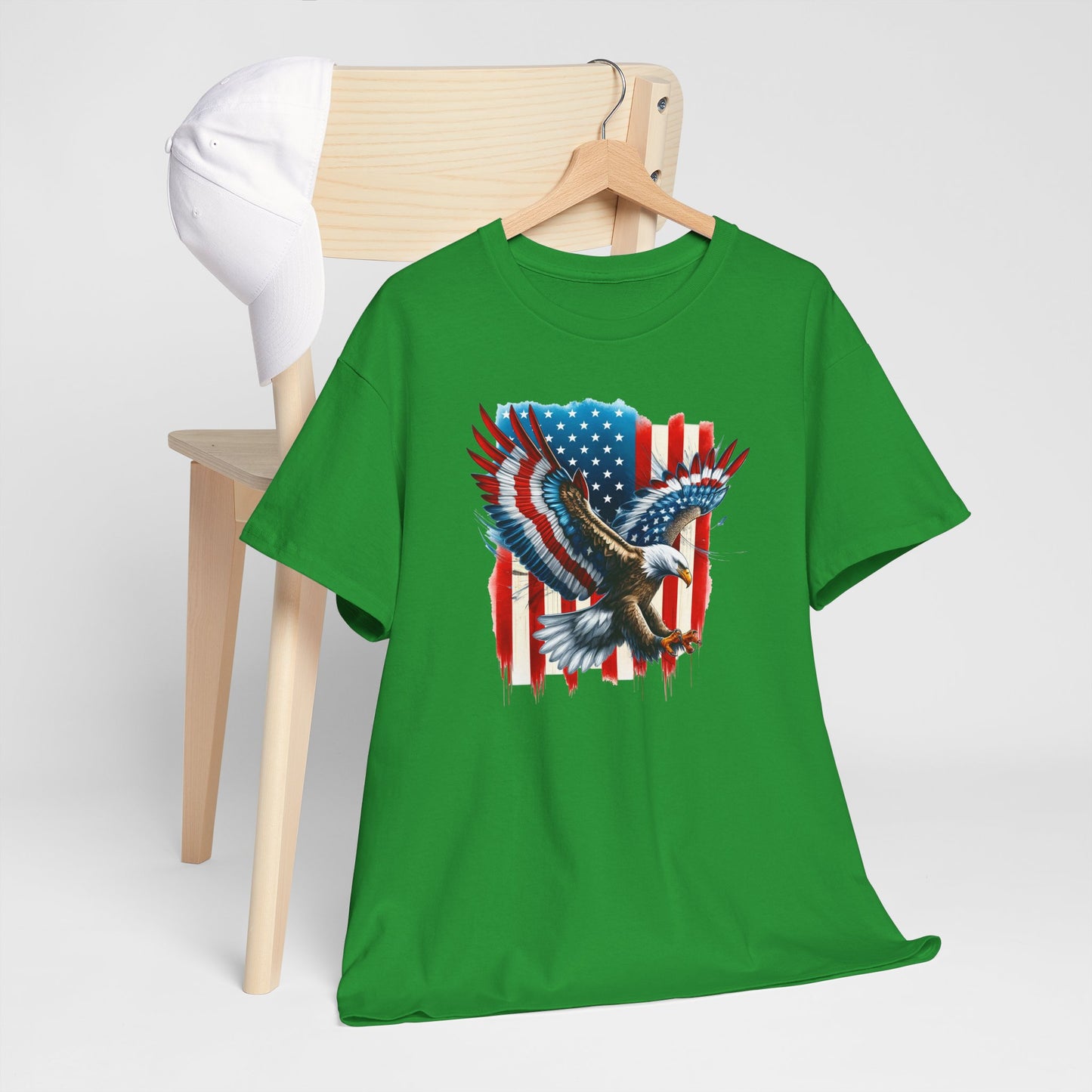 Princess Grace  Patriotic Eagle Unisex Heavy Cotton Tee