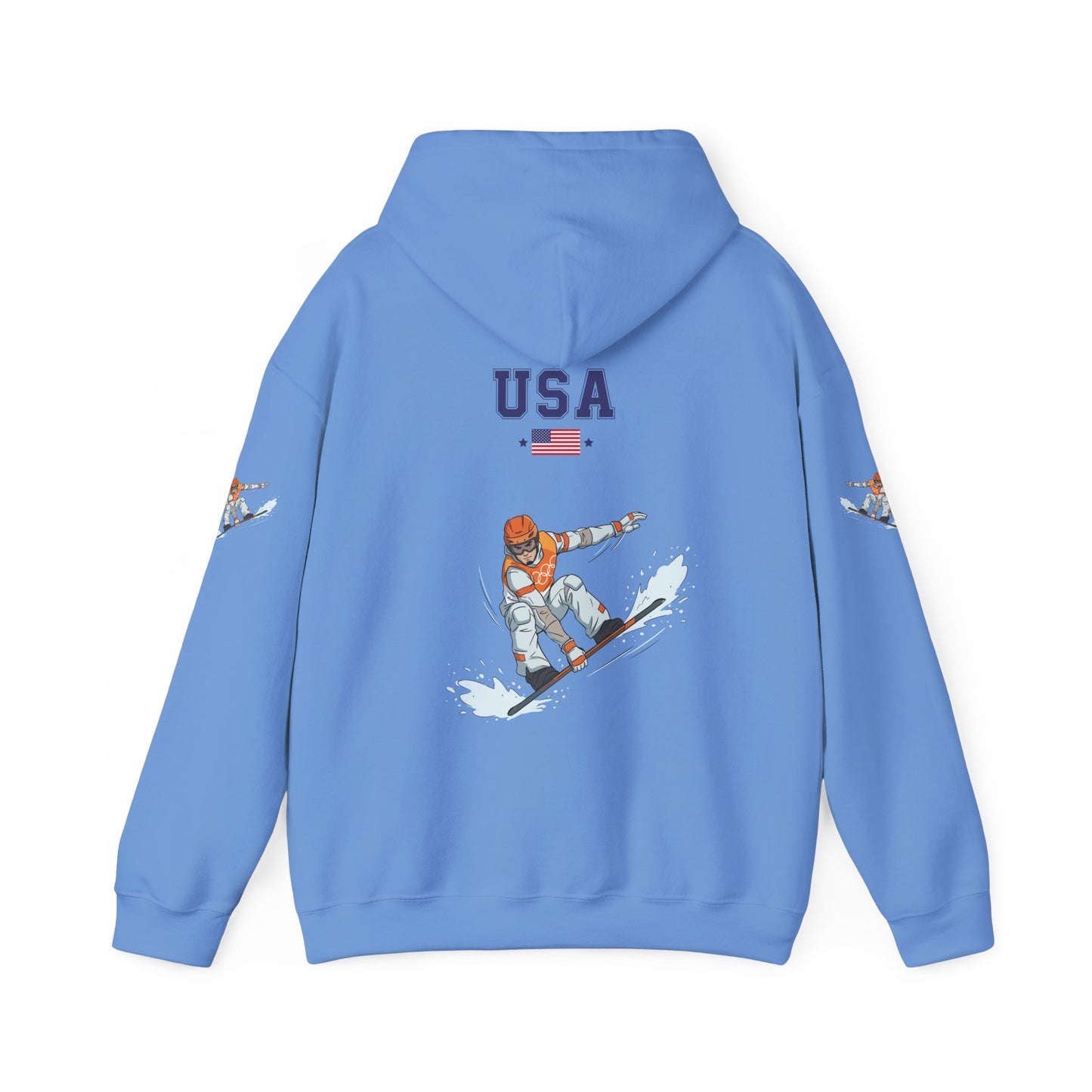 Princess Grace  TEAM USA  Snowboard  Unisex Heavy Blend Hooded Sweatshirt