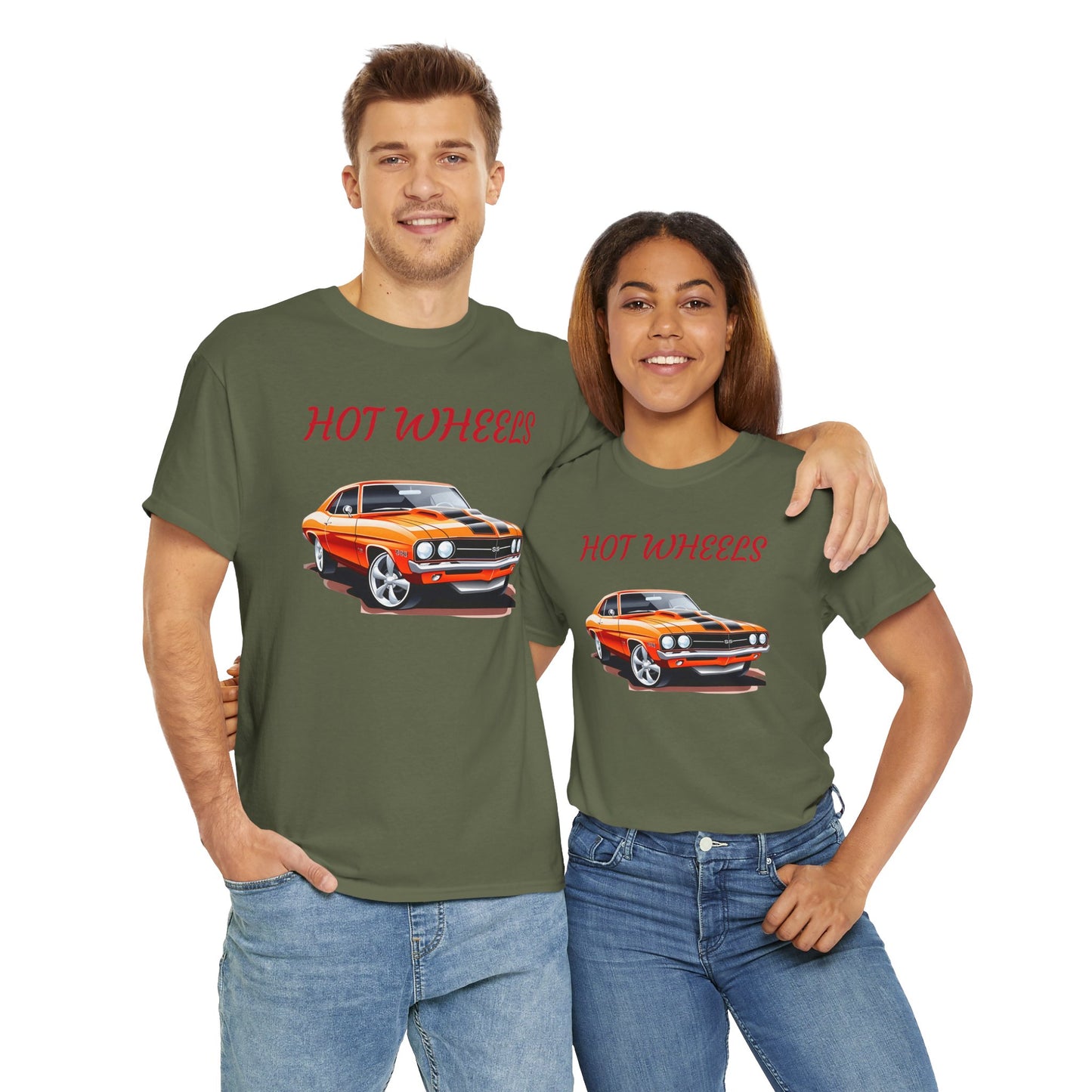 Princess Grace  Retro Hot Wheels Unisex Heavy Cotton Tee  Classic Car Graphic T-Shirt