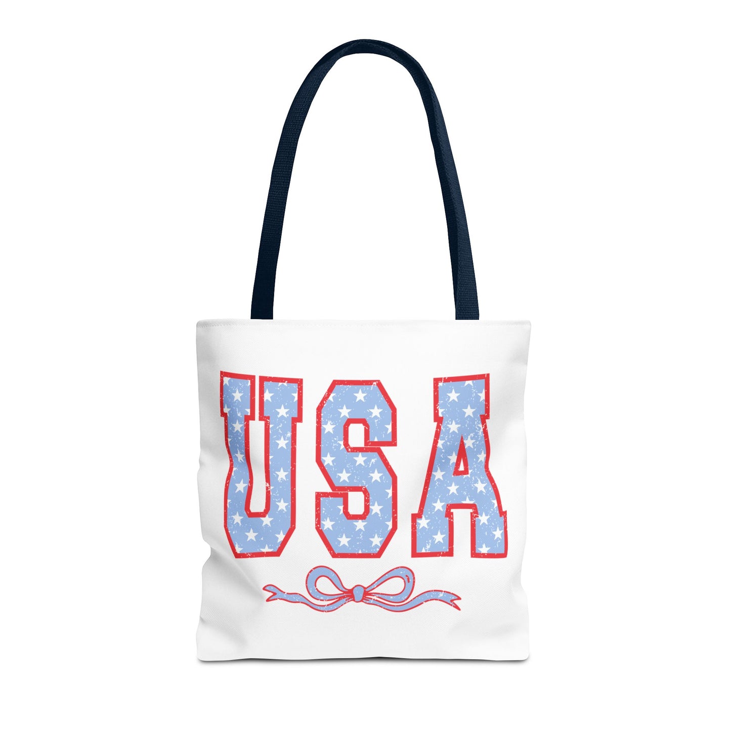 Princess Grace  USA Stars and Stripes Tote Bag Perfect for Independence Day Celebrations