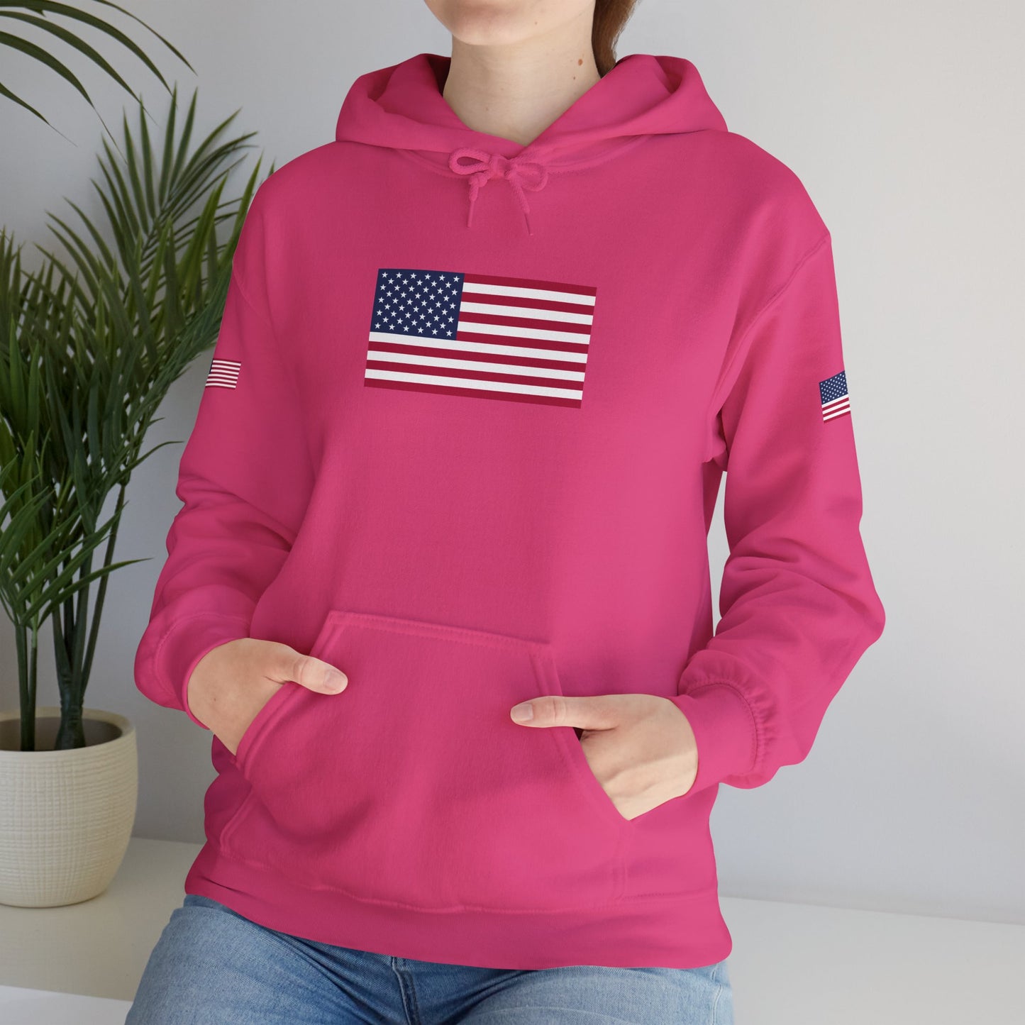 Princess Grace  TEAM USA   American Flag Hoodie Unisex Heavy Blend Sweatshirt