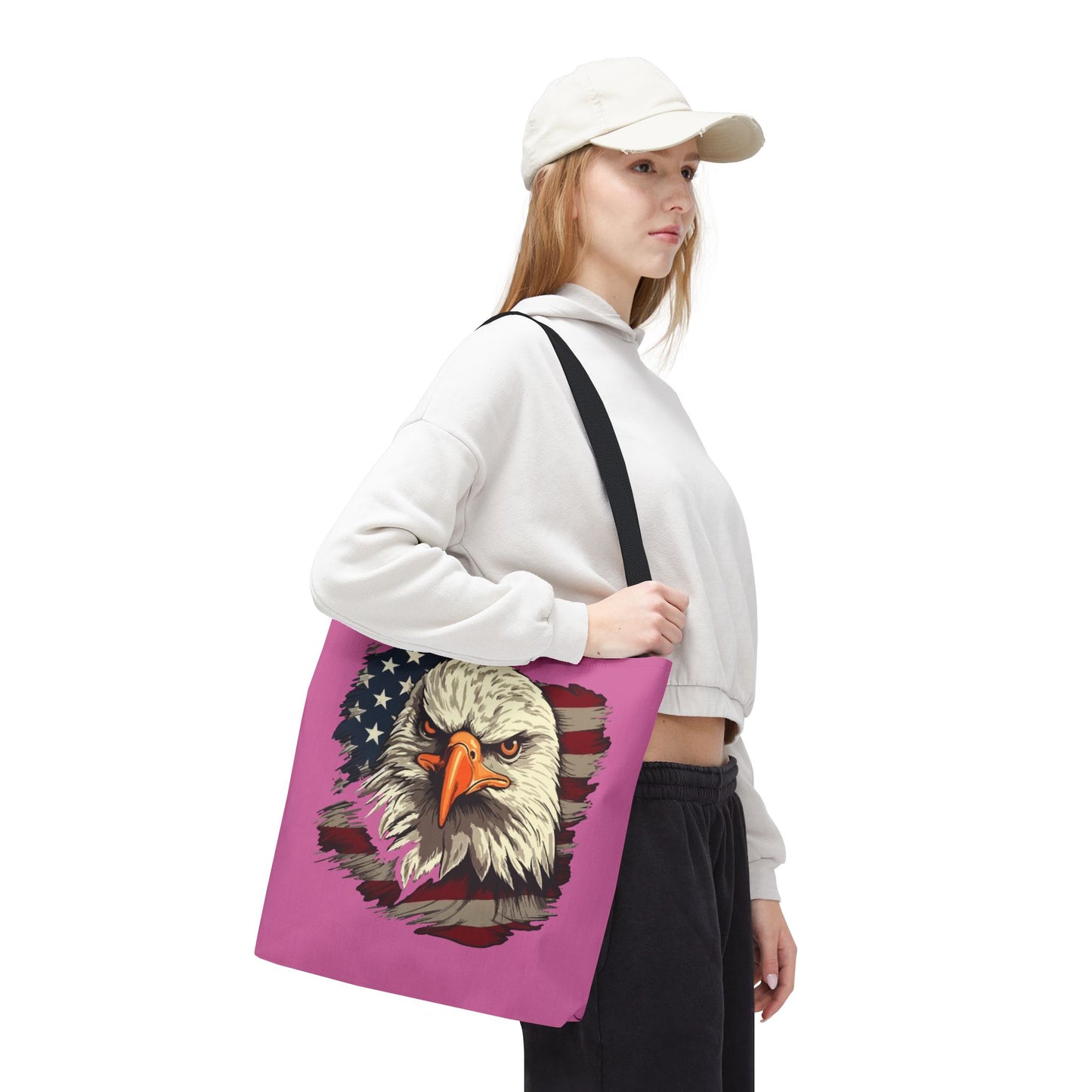 Princess Grace  Patriotic Eagle Tote Bag Perfect for Independence Day and Everyday Use