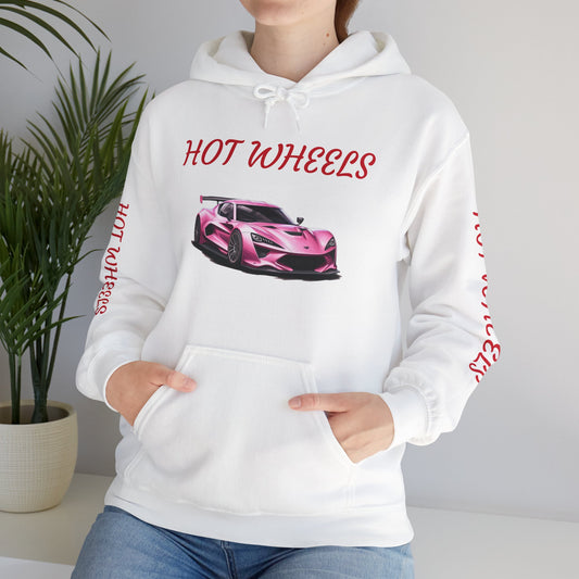 Princess Grace  Hot Wheels Unisex Hoodie Stylish Pink Racing Car Design