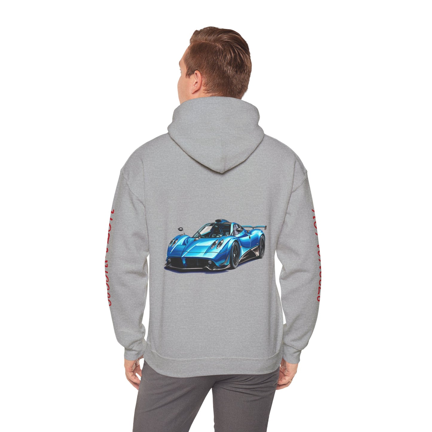 Princess Grace  Unisex Heavy Blend Hot Wheels Hooded Sweatshirt Stylish Car Graphic for Auto Enthusiasts