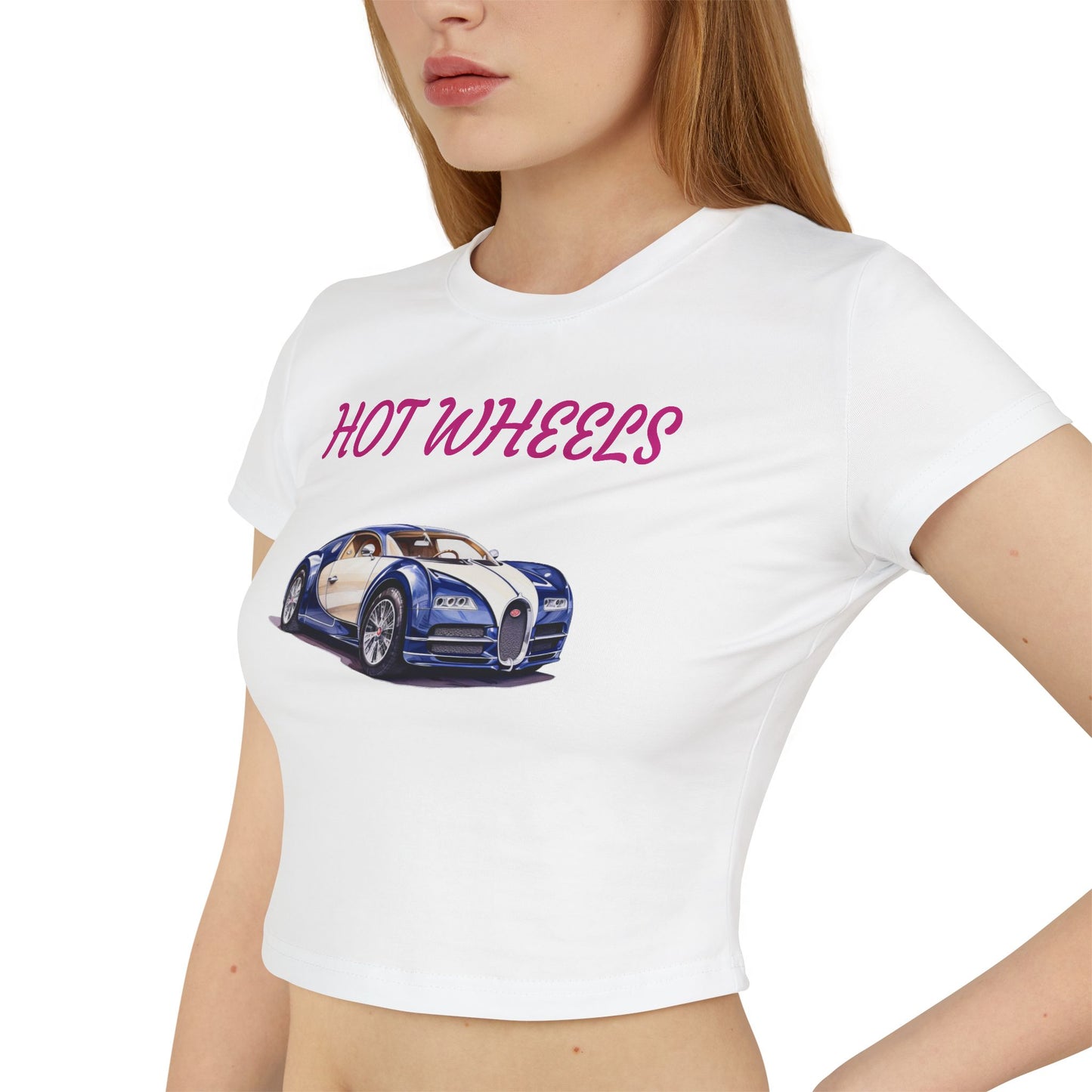 Princess Grace  Hot Wheels Women's Baby Tee Cute Car Graphic T-Shirt for Car Enthusiasts