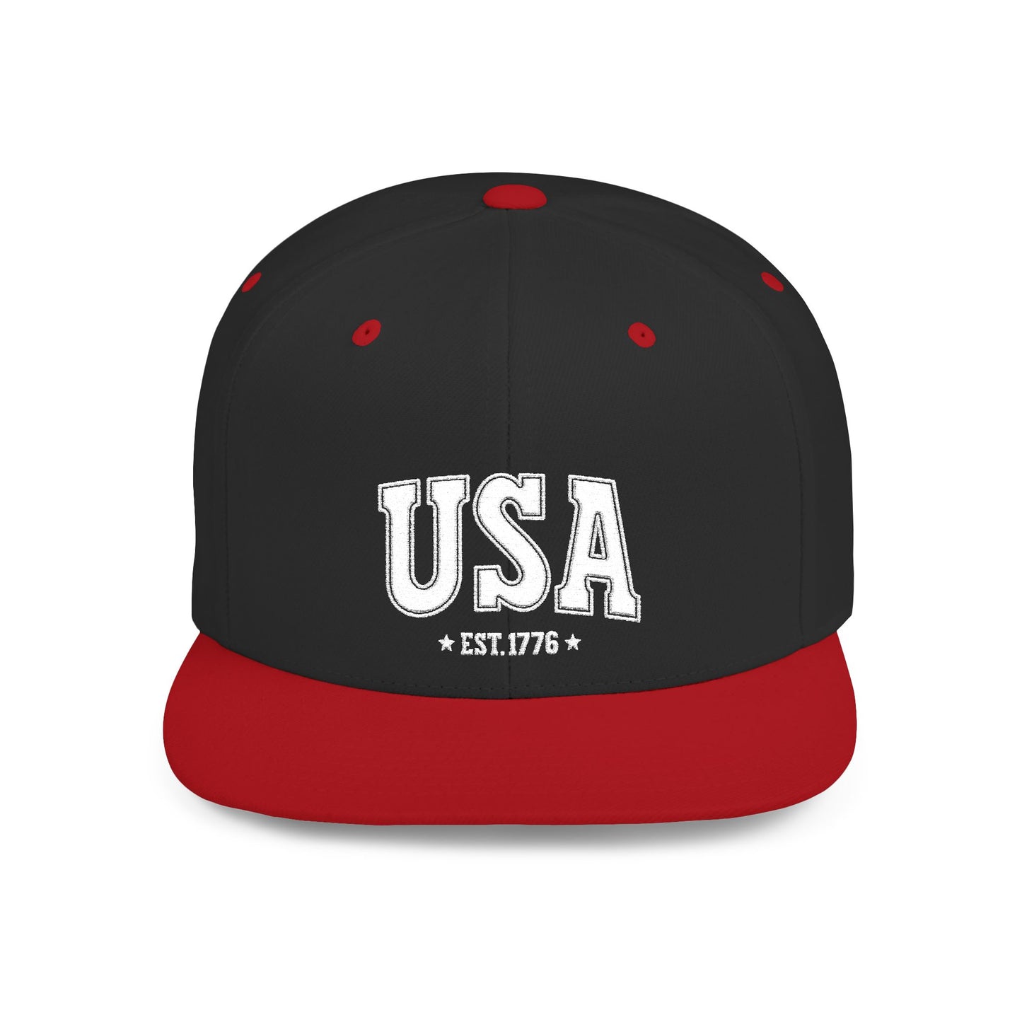 Princess Grace  USA Flat Bill Snapback Cap - Est. 1776 | Casual Style for All Occasions