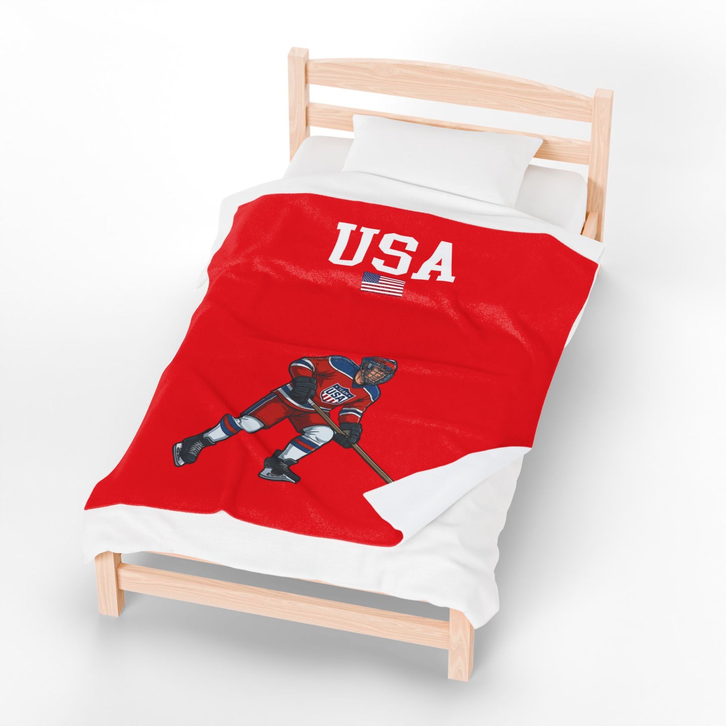 Princess Grace  TEAM USA  Velveteen Plush Blanket