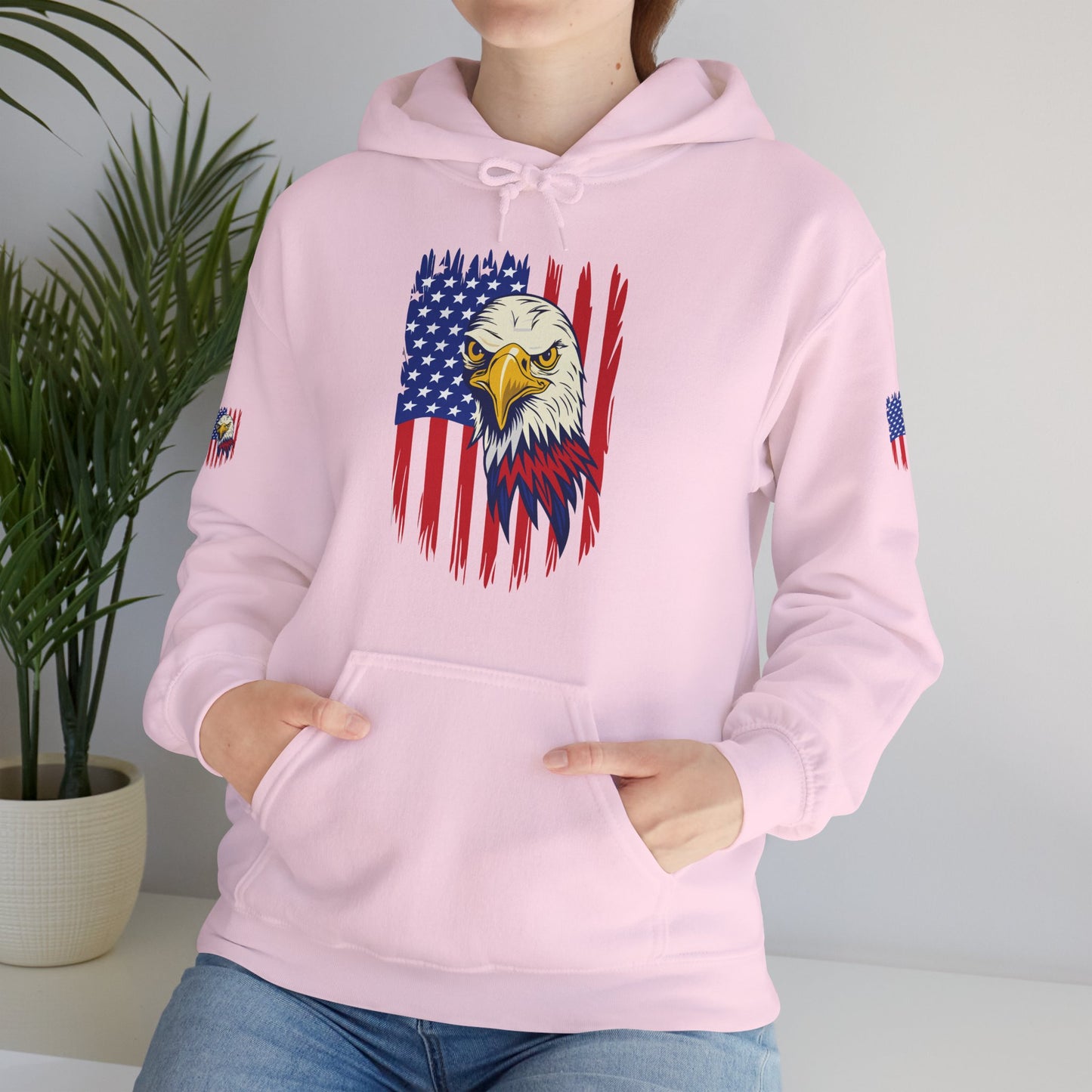 Princess Grace  Patriotic Eagle Unisex Heavy Blend Hoodie