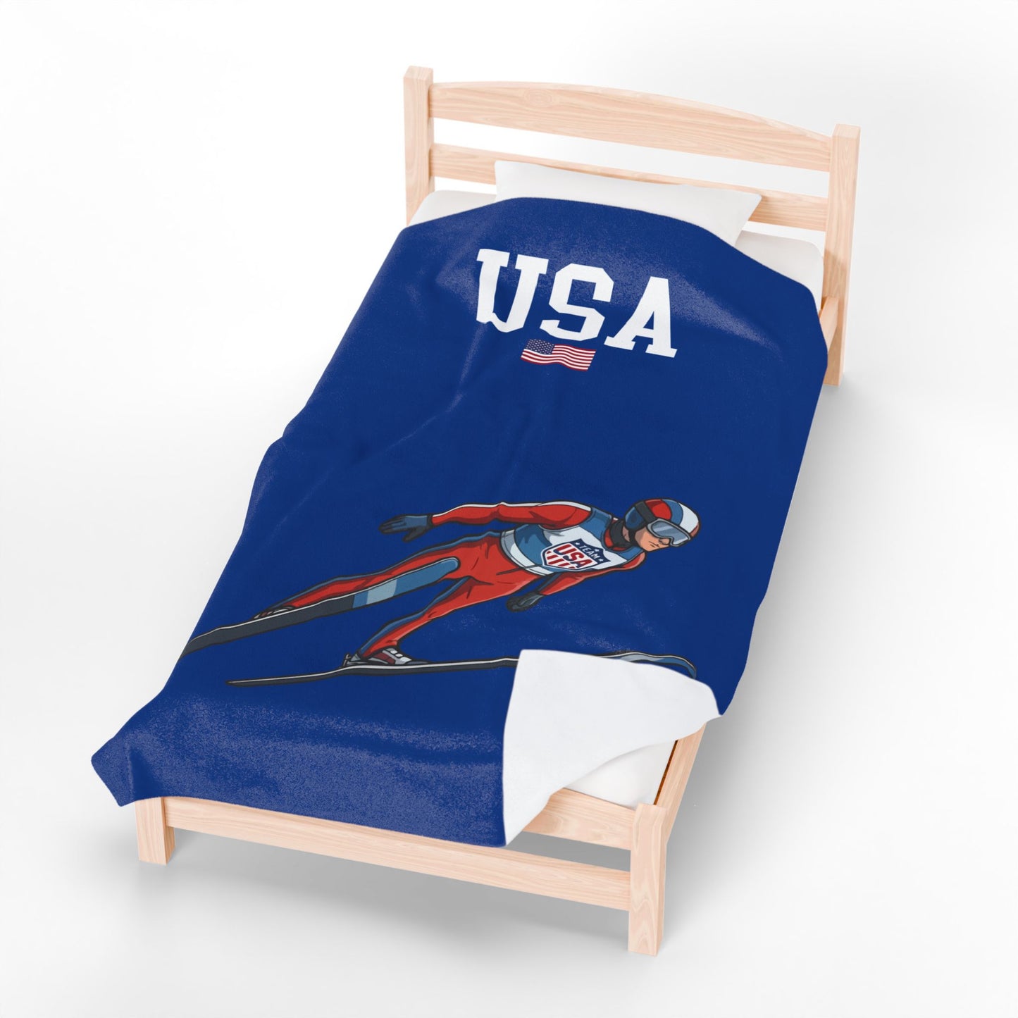 Princess Grace  TEAM USA  Velveteen Plush Blanket
