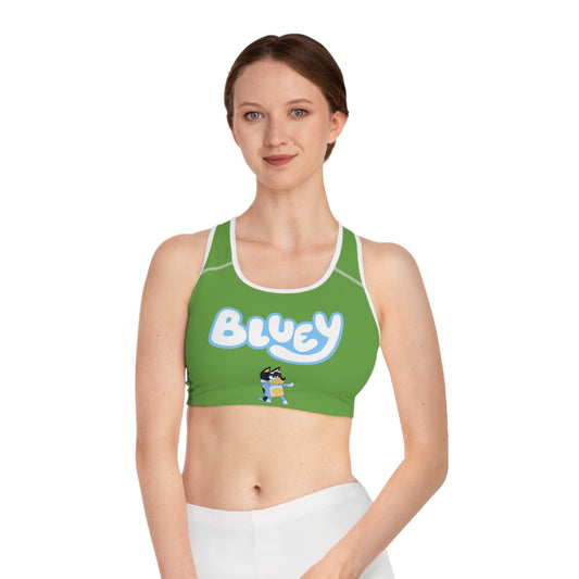 Princess Grace  Bluey Sports Bra for  Fun Activewear for Playtime and Sports