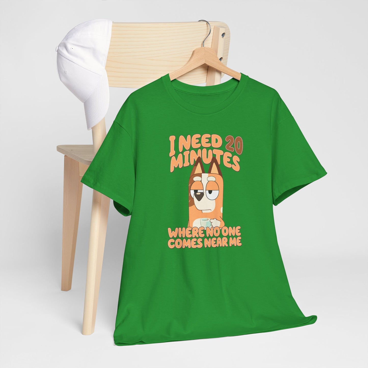 Princess Grace  Bluey  Funny Graphic Tee  "I Need 20 Minutes"