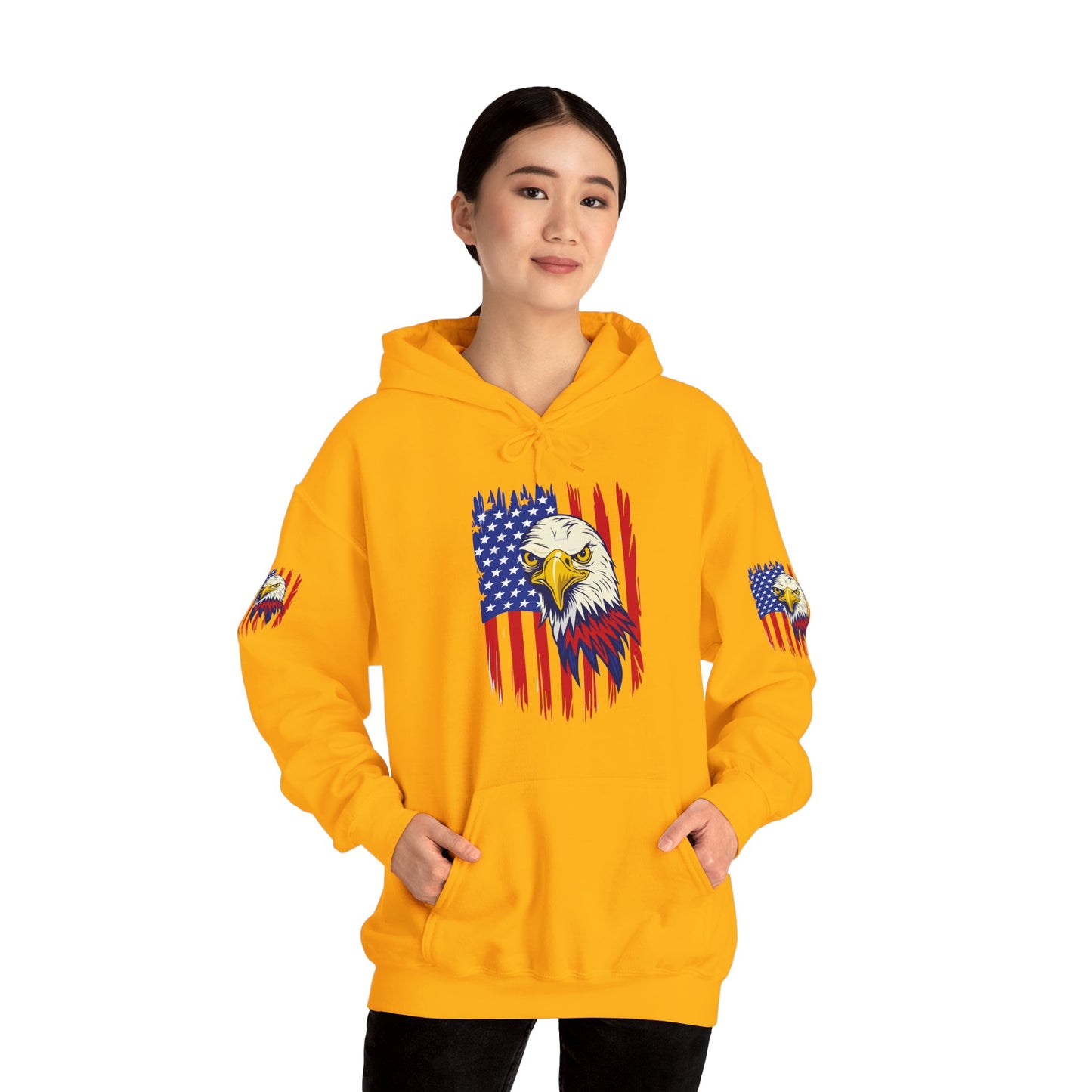 Princess Grace  Patriotic Eagle Unisex Heavy Blend Hoodie