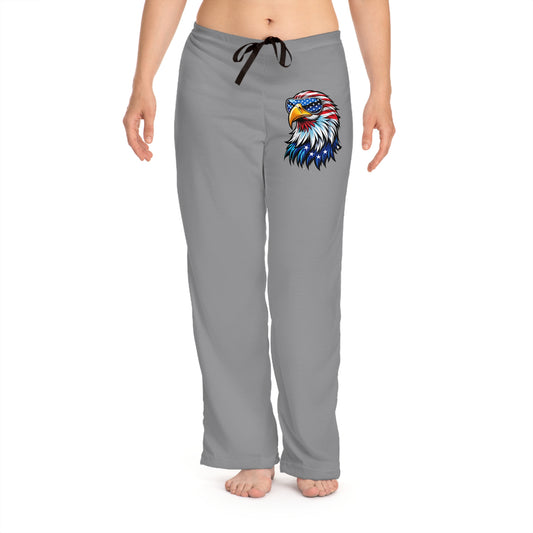 Princess Grace  Patriotic  Pajama Pants with Eagle Design  Cozy & Stylish for Relaxing Nights