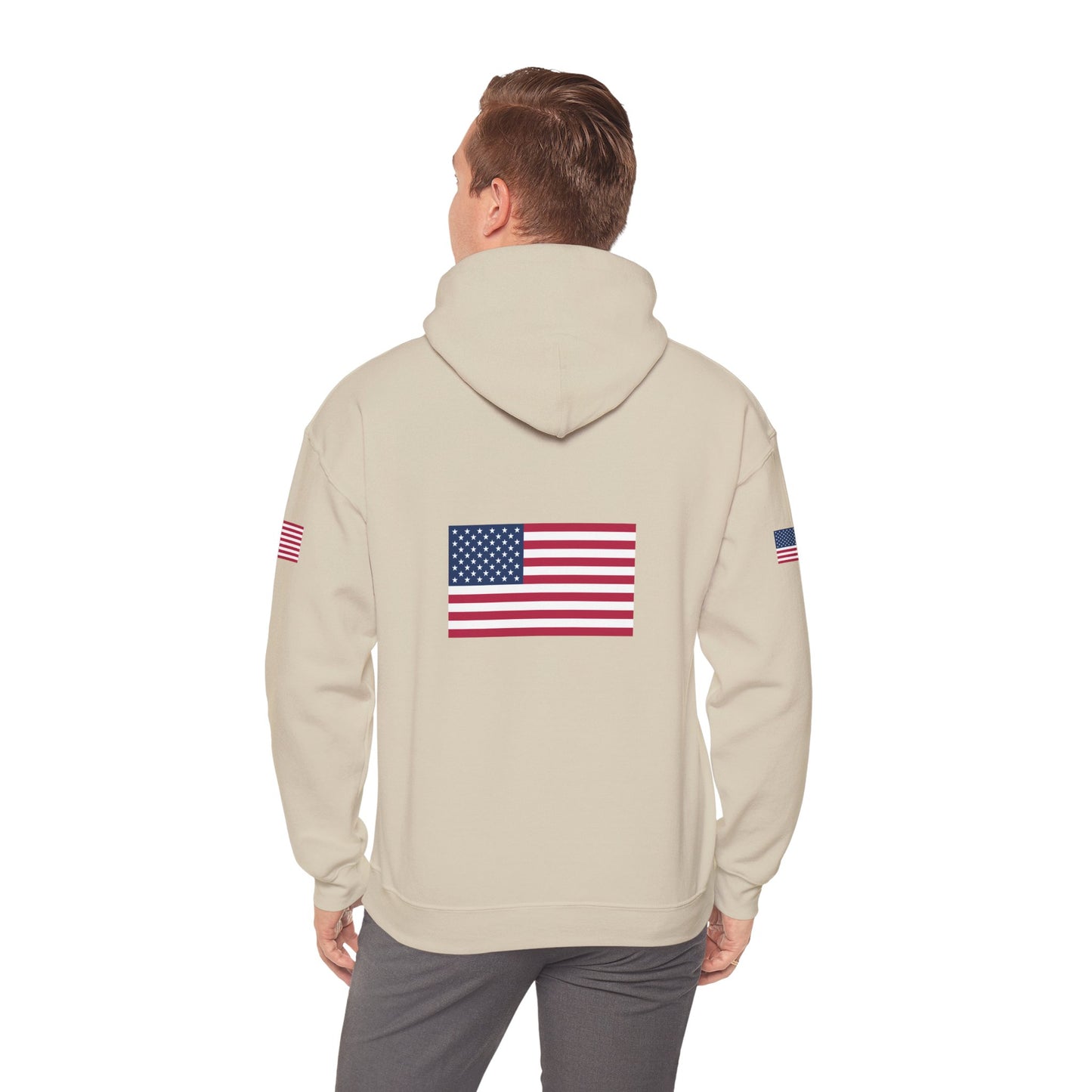 Princess Grace  TEAM USA   American Flag Hoodie Unisex Heavy Blend Sweatshirt