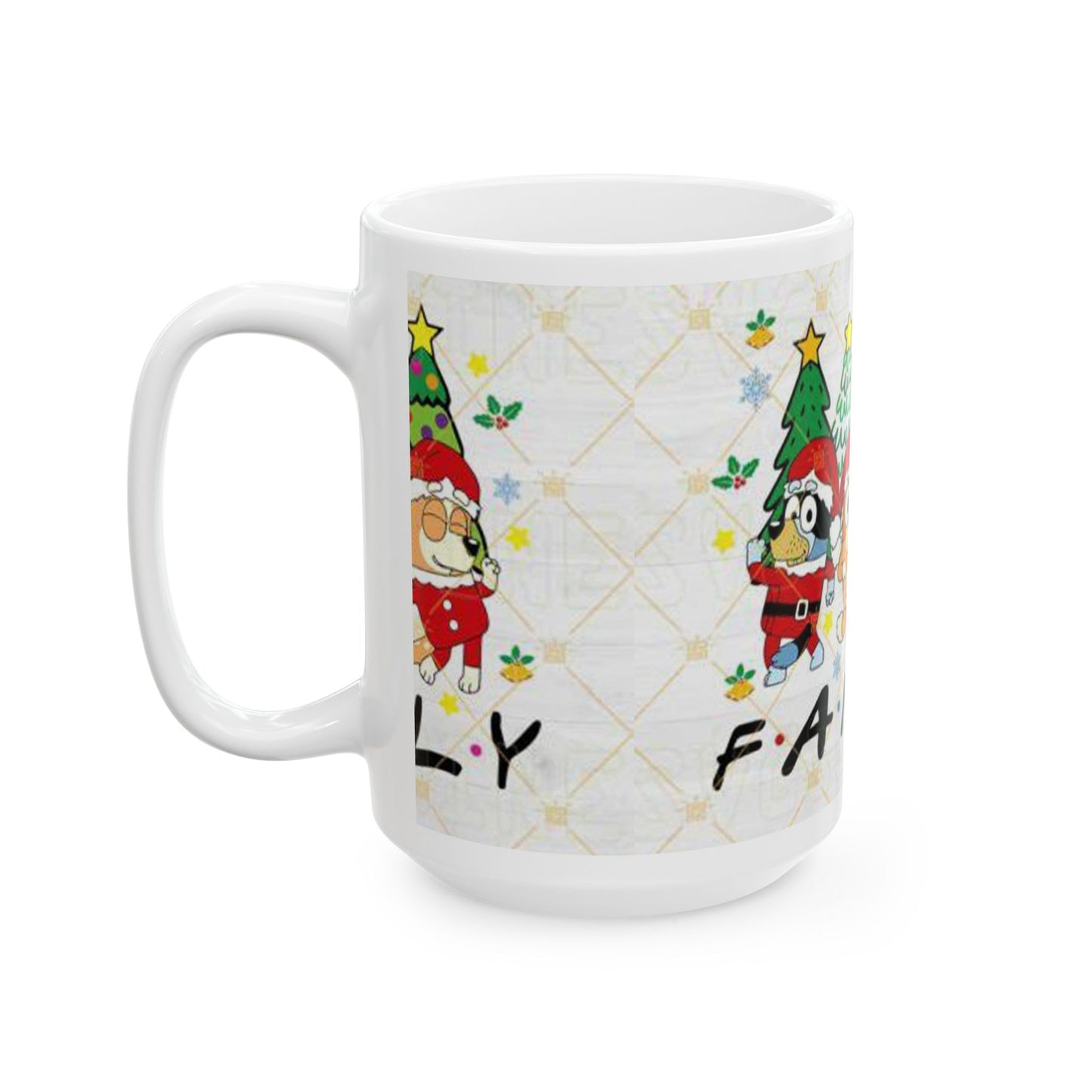 Princess Grace Family Christmas Ceramic Mug  Holiday Cheer for Loved Ones