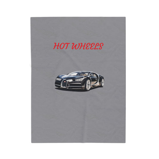 Princess Grace  Hot Wheels Velveteen Plush Blanket   Cozy Car  Themed Throw for Kids and Car Enthusiasts