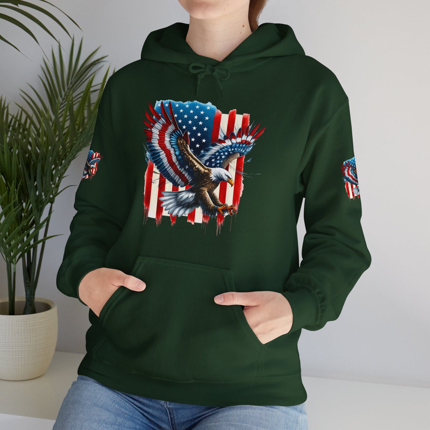 Princess Grace Patriotic Unisex Heavy Blend Hooded Sweatshirt