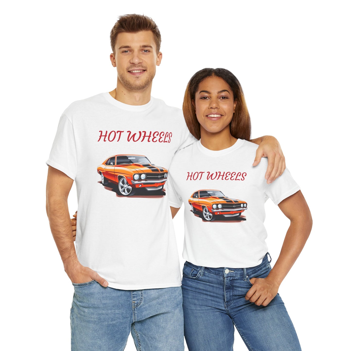 Princess Grace  Retro Hot Wheels Unisex Heavy Cotton Tee  Classic Car Graphic T-Shirt