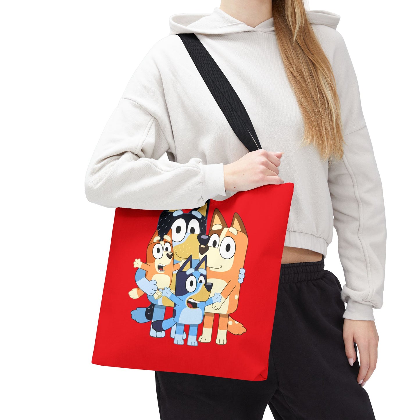 Princess Grace  Colorful Cartoon Family Tote Bag Ideal for Kids and Family Outings