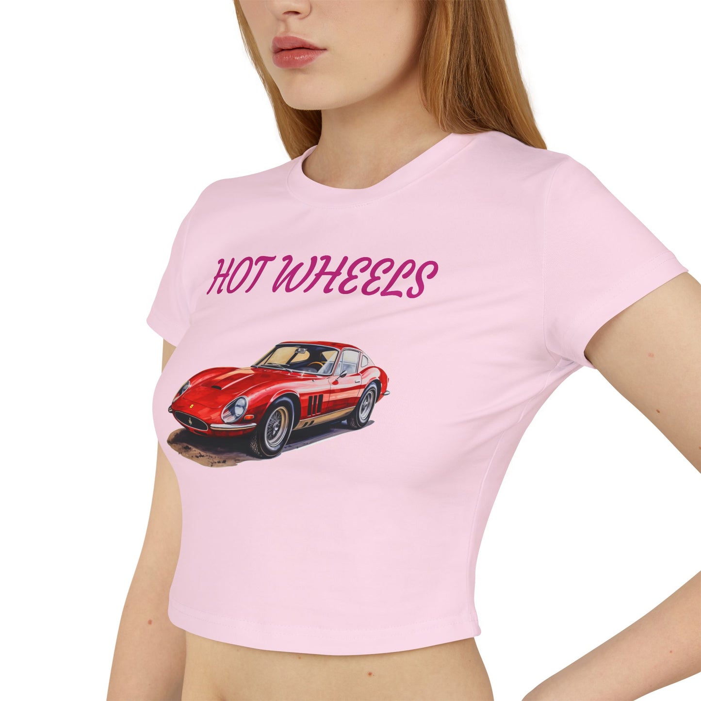 Princess Grace  Hot Wheels Women's Baby Tee Retro Car Graphic T-Shirt