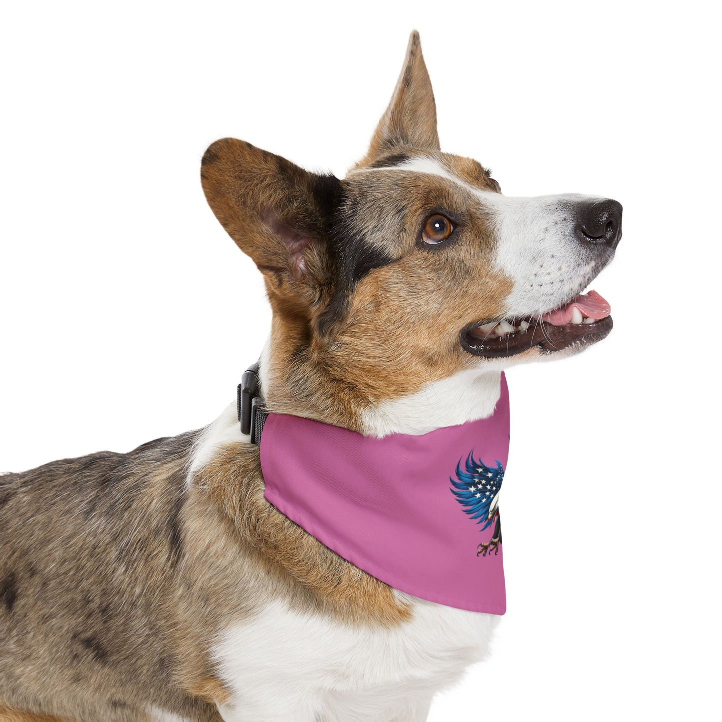 Princess Grace  Patriotic Eagle Pet Bandana Collar  Stylish Dog Accessory for Celebrations