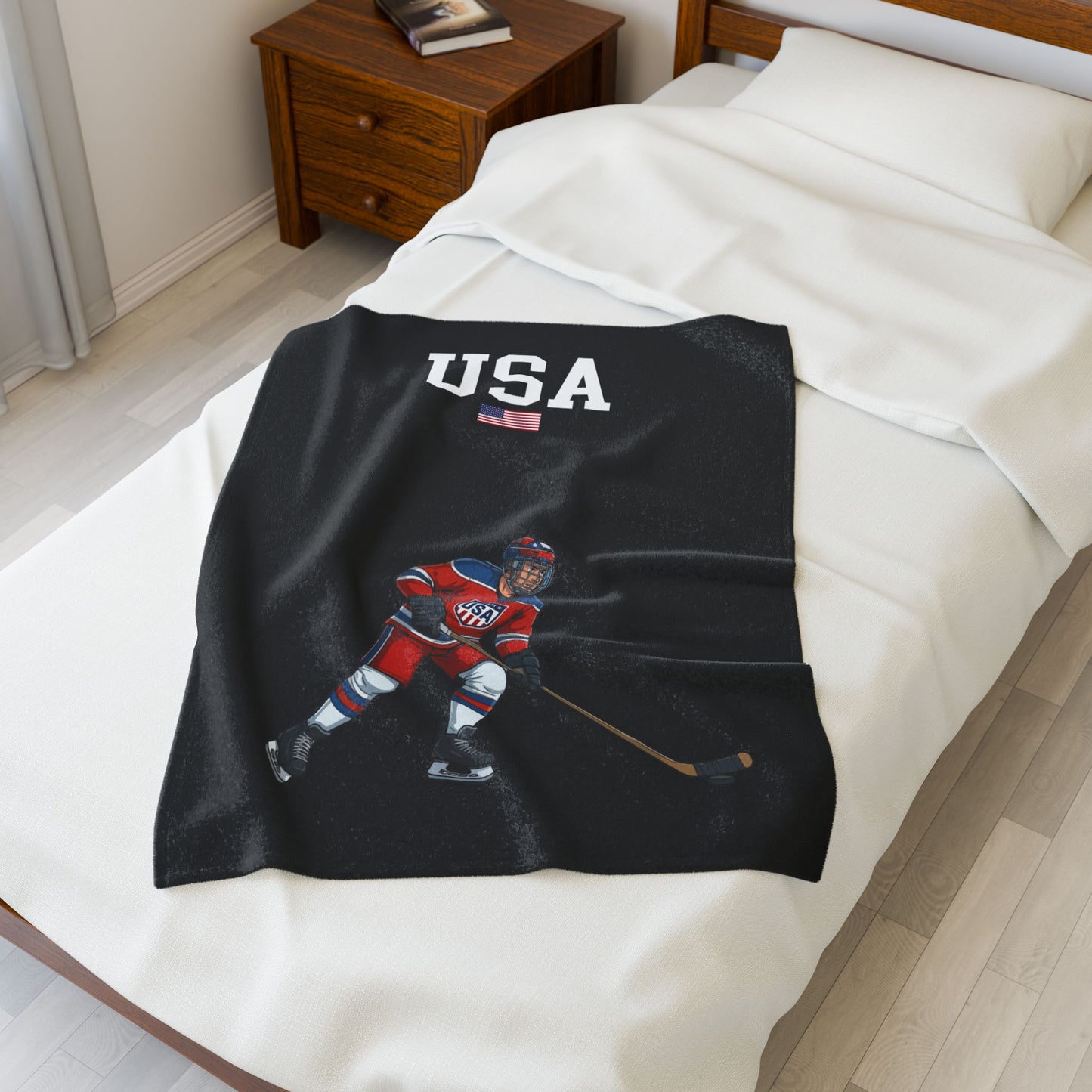 Princess Grace  TEAM USA  Velveteen Plush Blanket