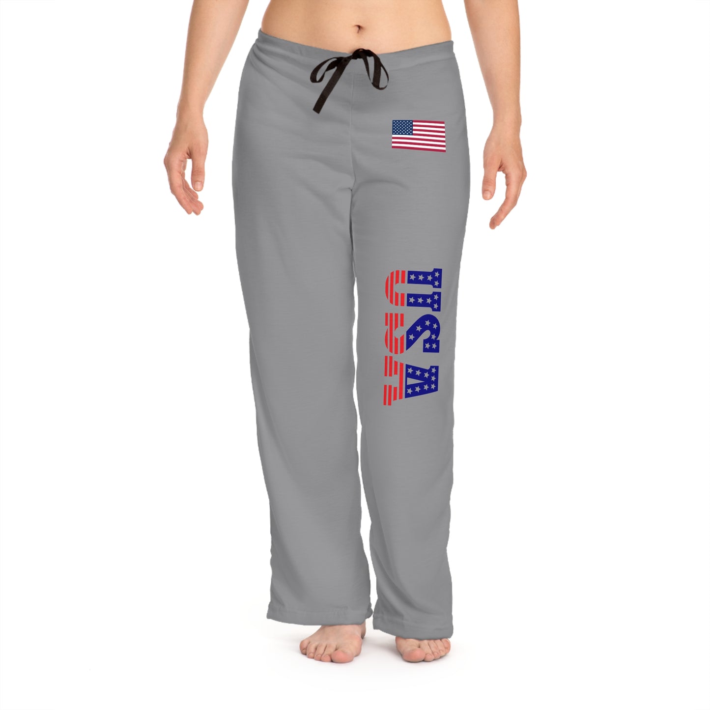 Princess Grace  Patriotic  Pajama Pants with USA Flag  Cozy and Stylish Sleepwear