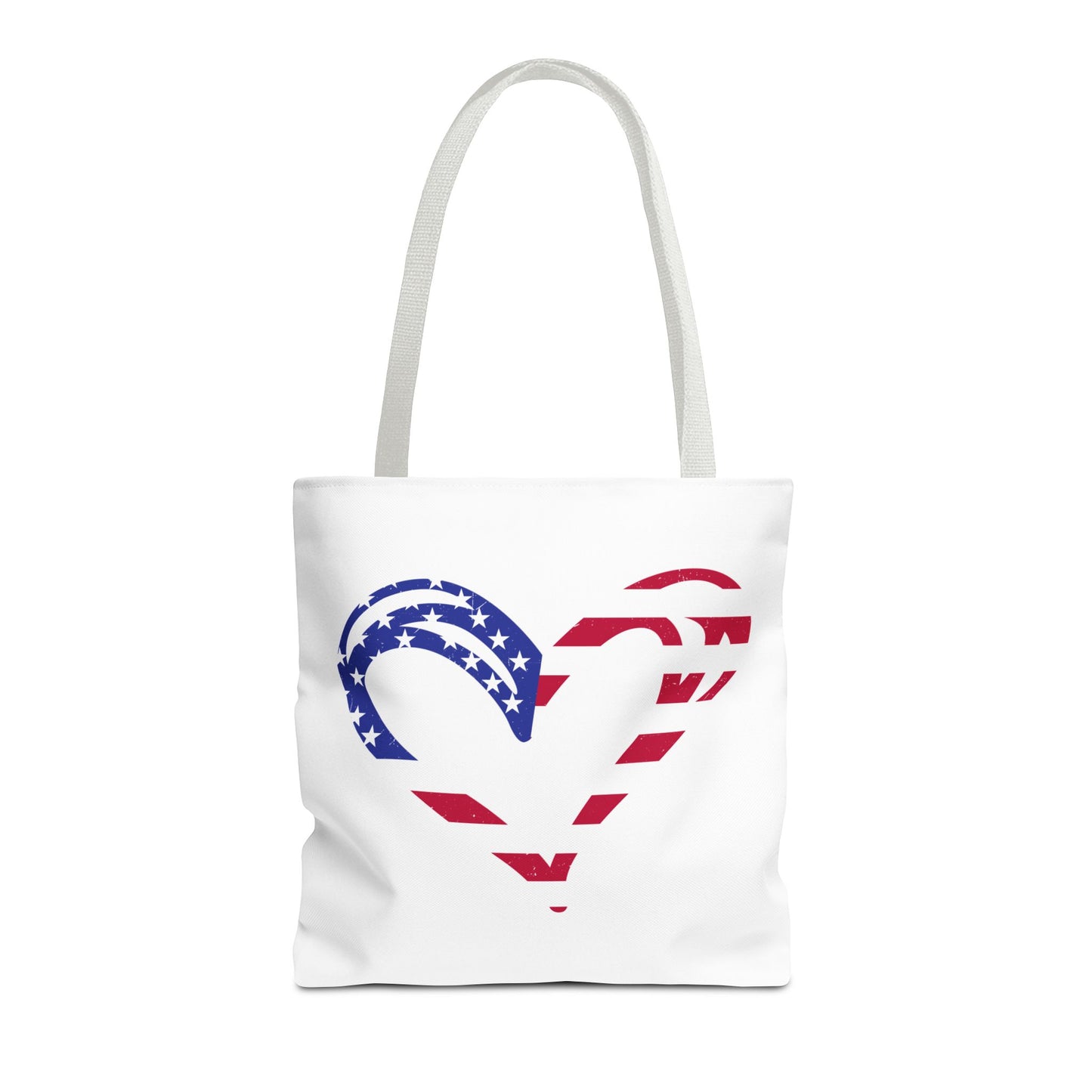 Princess Grace  Patriotic Heart Tote Bag  Ideal for Independence Day and Everyday Use