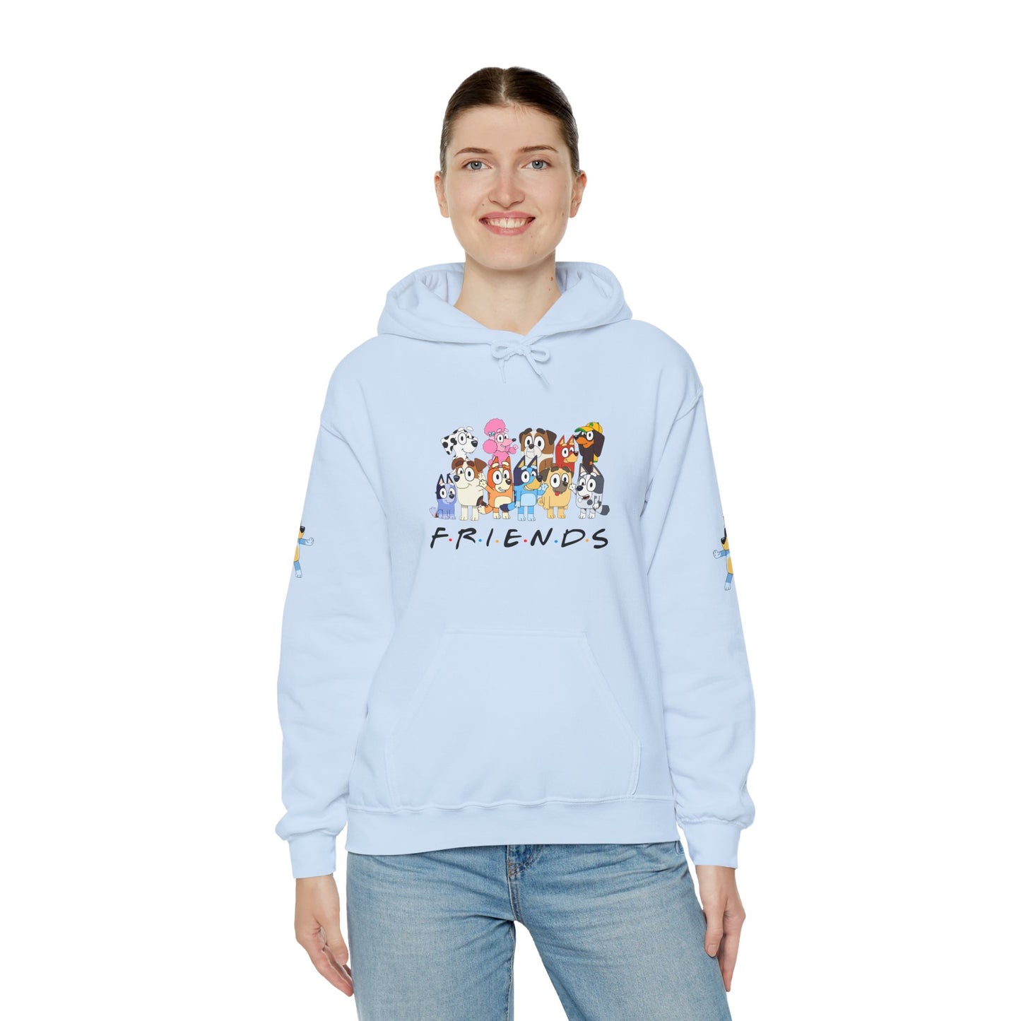 Princess Grace  Bluey  Unisex Heavy  Blend  Hooded Sweatshirt  'Friends' Cartoon Design