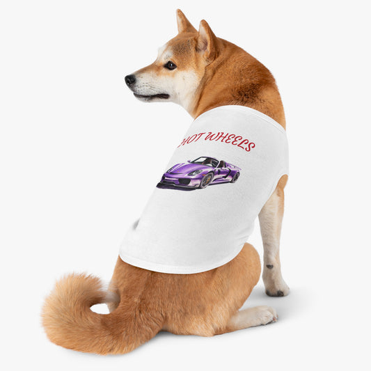 Princess Grace  Hot Wheels Pet Tank Top for Car Lovers Stylish & Fun Dog Apparel