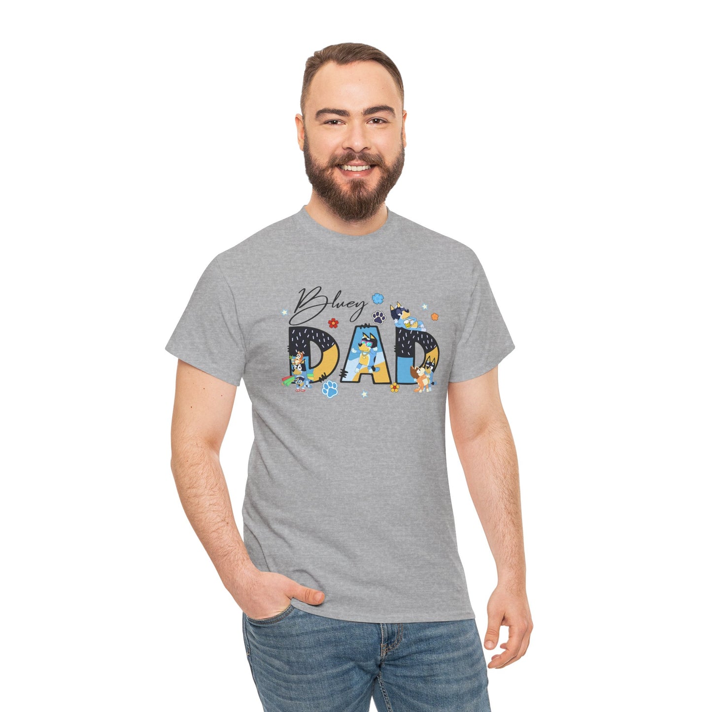 Princess Grace  Fun 'Blessed Dad' Unisex Heavy Cotton Tee Perfect Gift for Father's Day