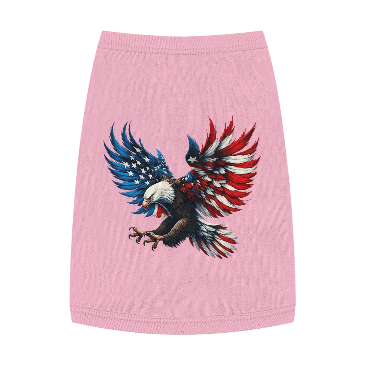 Princess Grace  Patriotic Eagle Pet Tank Top Comfortable & Stylish Holiday Apparel for Dogs