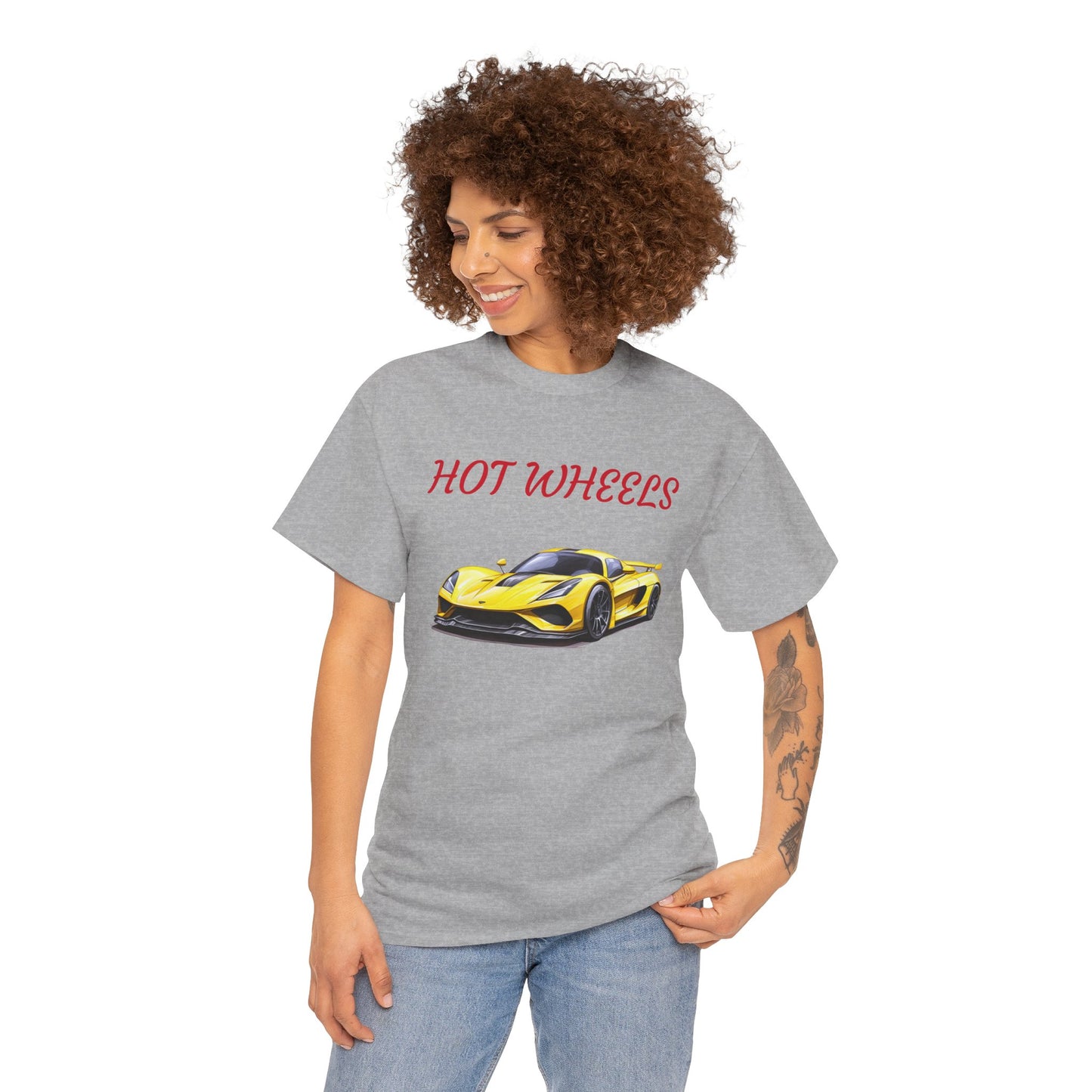 Princess Grace  Hot Wheels Unisex Heavy Cotton Tee Perfect for Car Enthusiasts