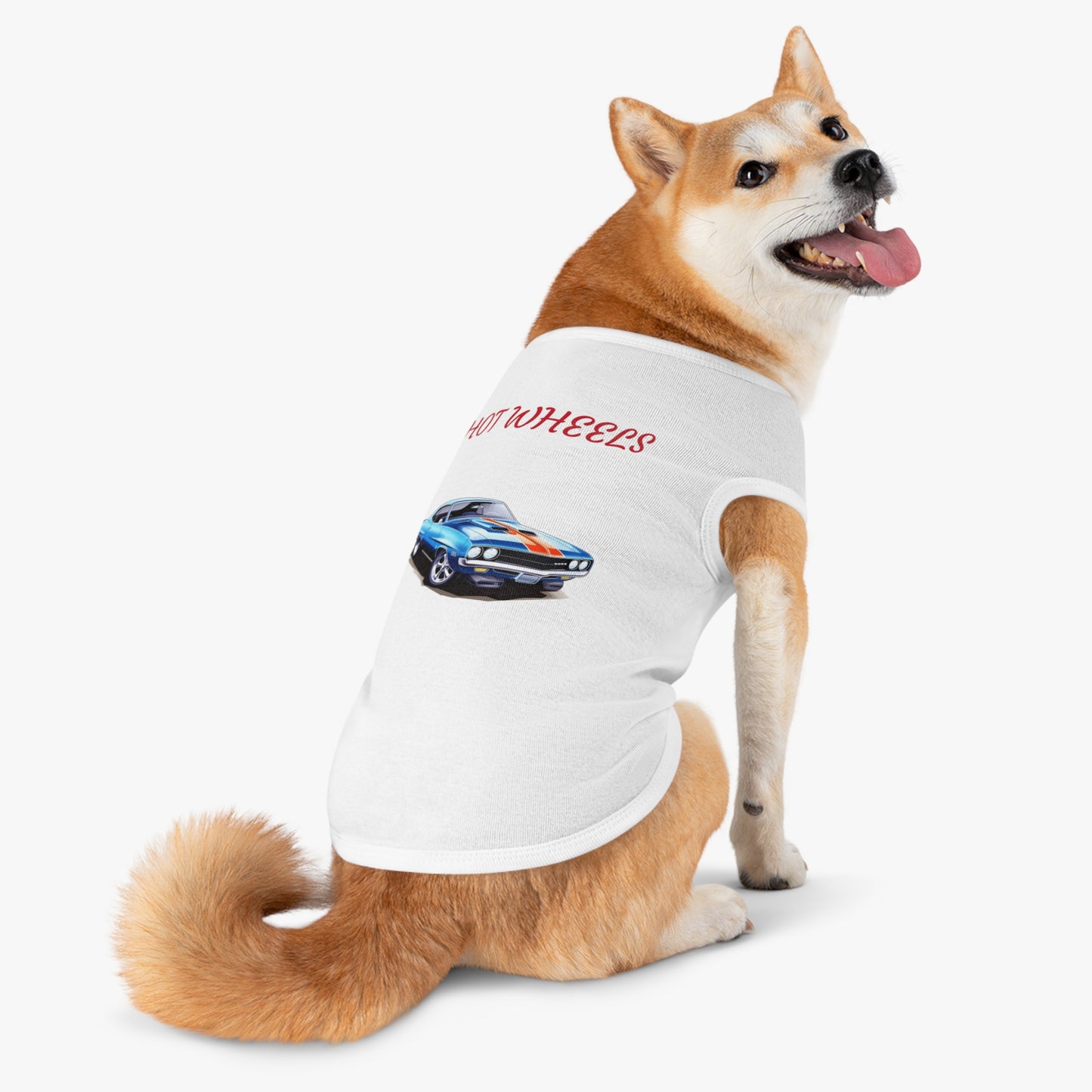 Princess Grace  Retro Hot Wheels Pet Tank Top Stylish Dog Apparel for Car Lovers