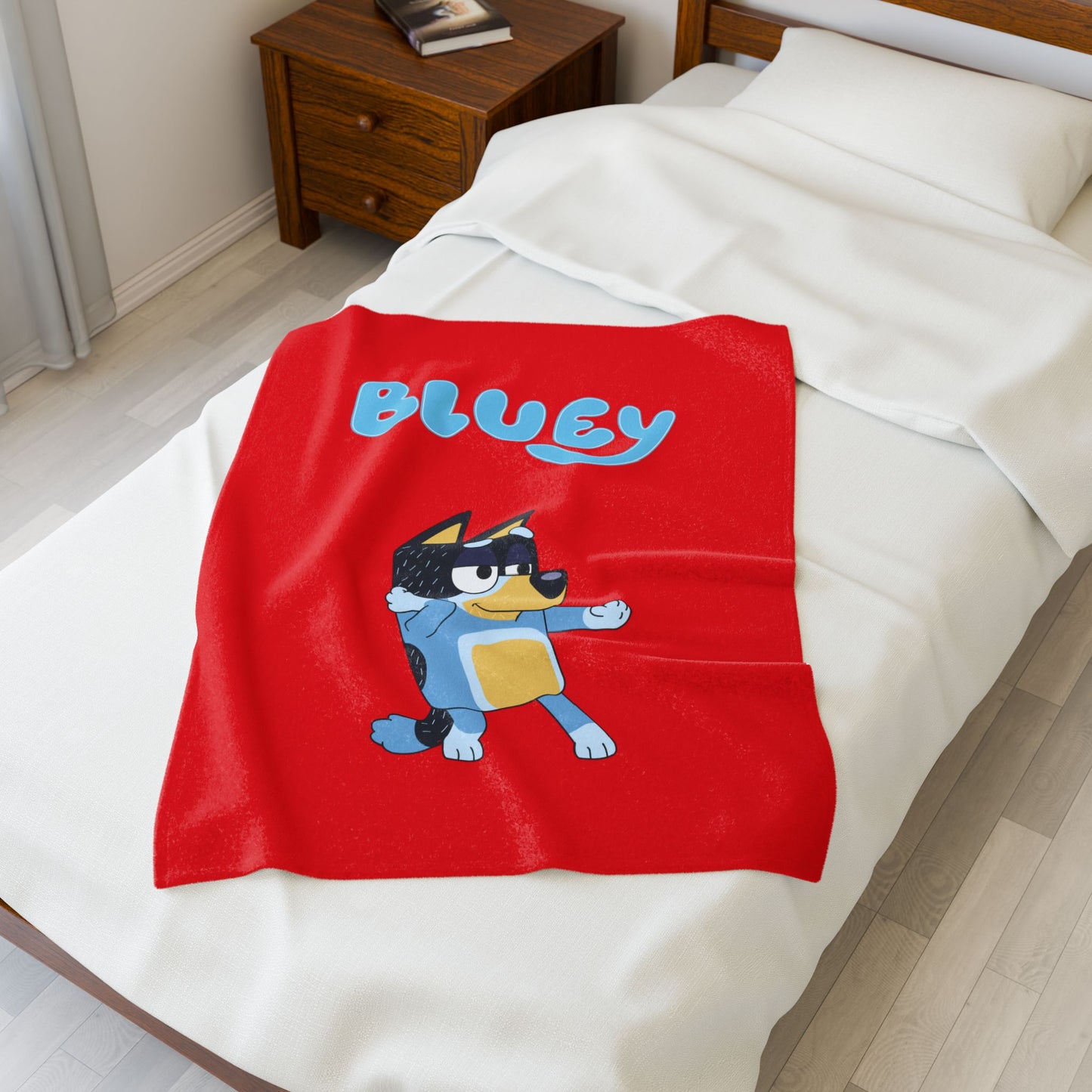 Princess Grace  Bluey Velveteen Plush Blanket  Soft and Cozy Kids Blanket for Adventures