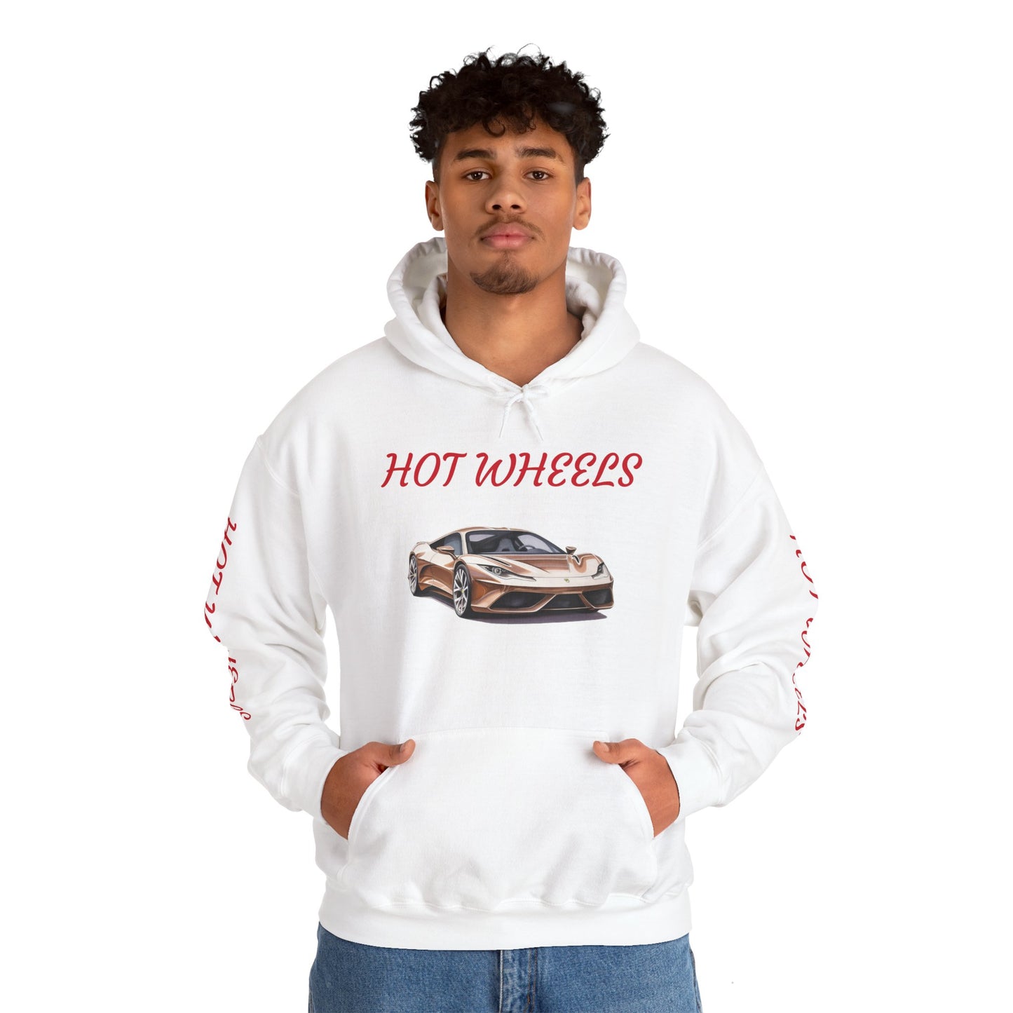 Princess Grace  Hot Wheels Unisex Hooded Sweatshirt Stylish Car Graphic Design for Car Enthusiasts