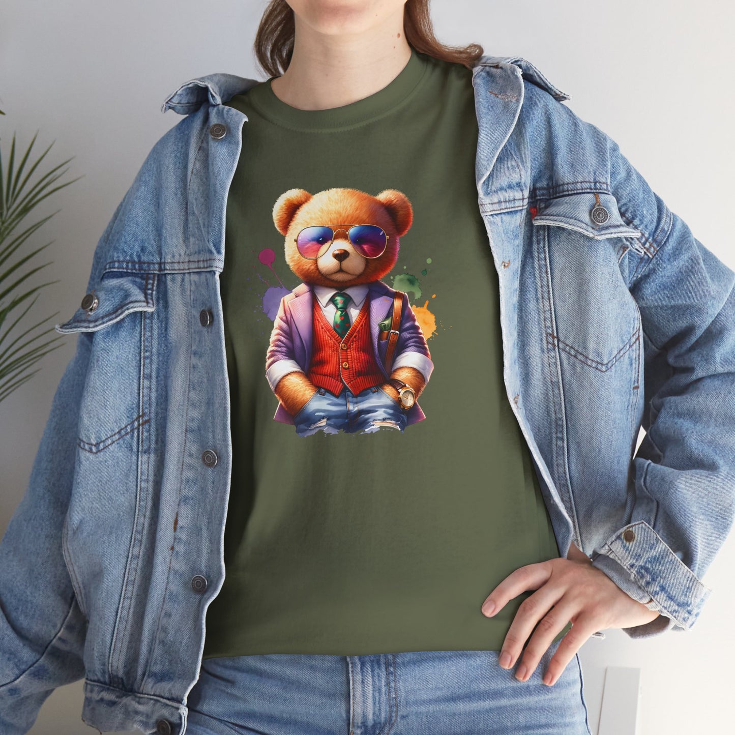 Princess Grace  Trendy Teddy Bear Graphic Unisex Heavy Cotton Tee